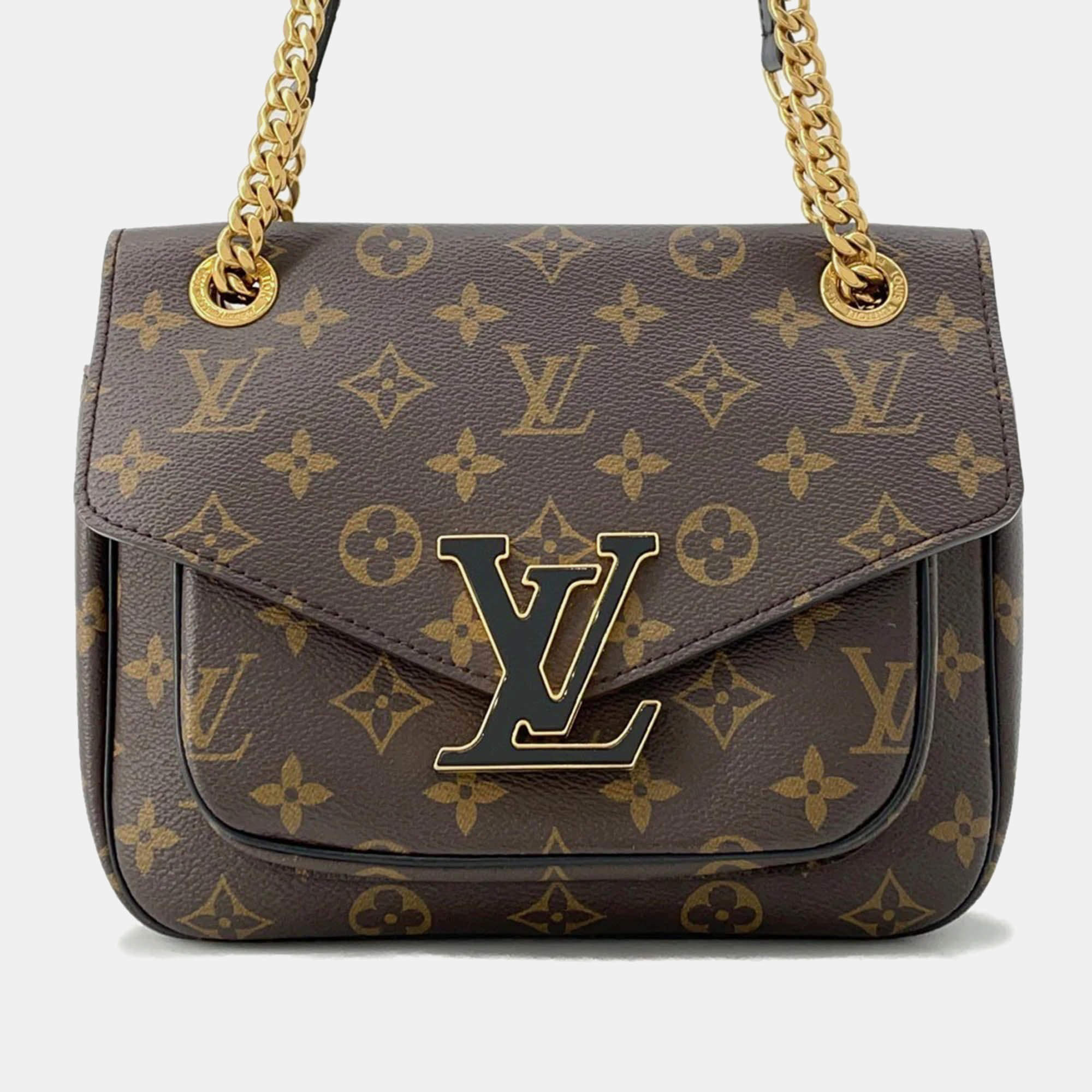 Pre Owned Louis Vuitton Passy Red Monogram