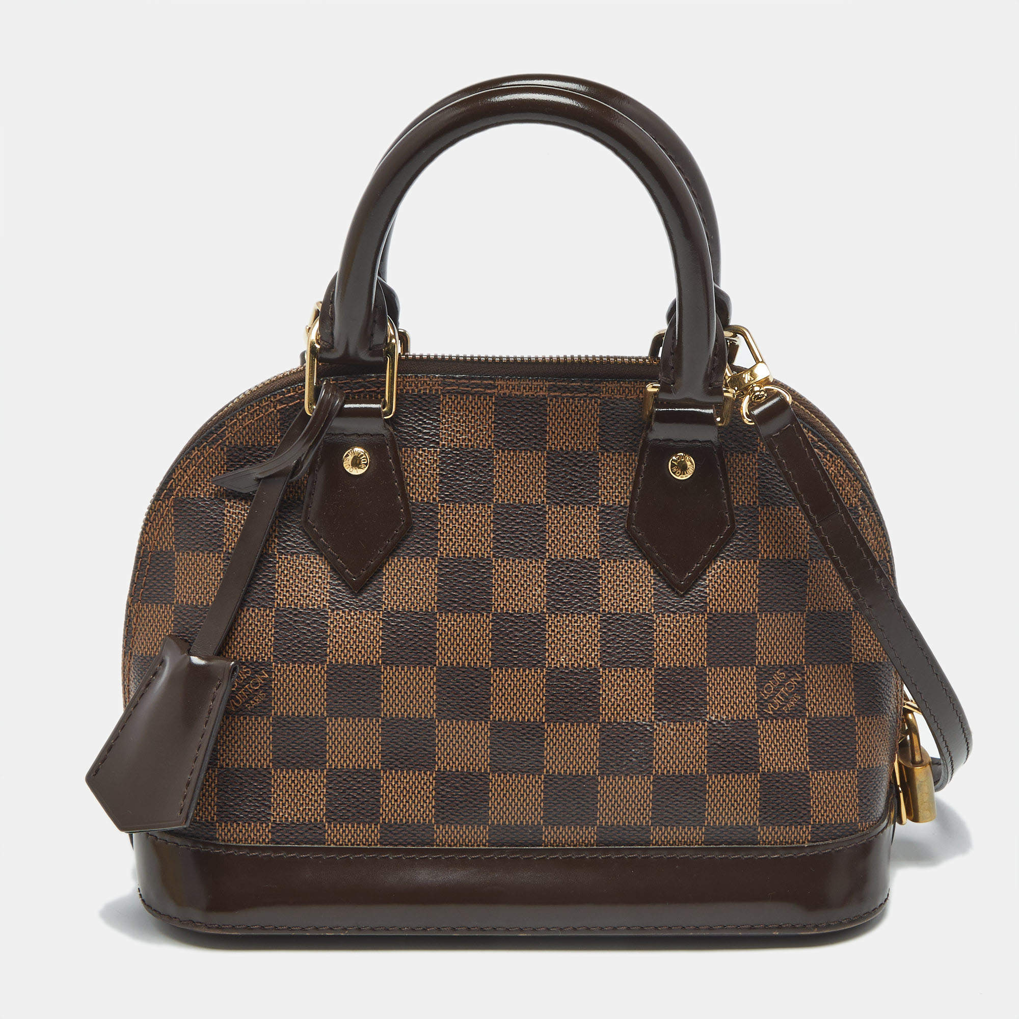 Pre Owned Louis Vuitton Damier Ebene Canvas Alma BB Bag