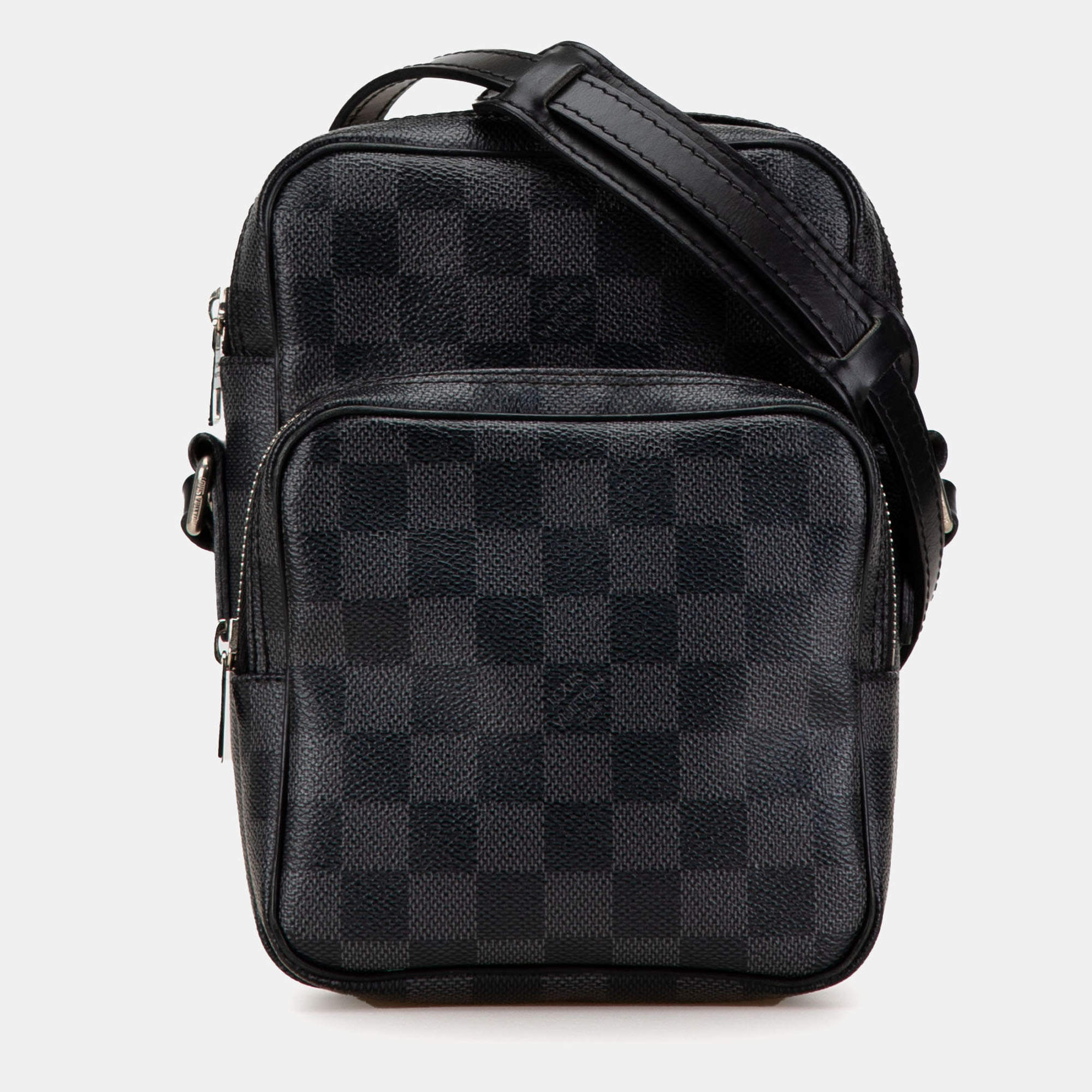 Pre Owned Louis Vuitton Black Damier Graphite Rem