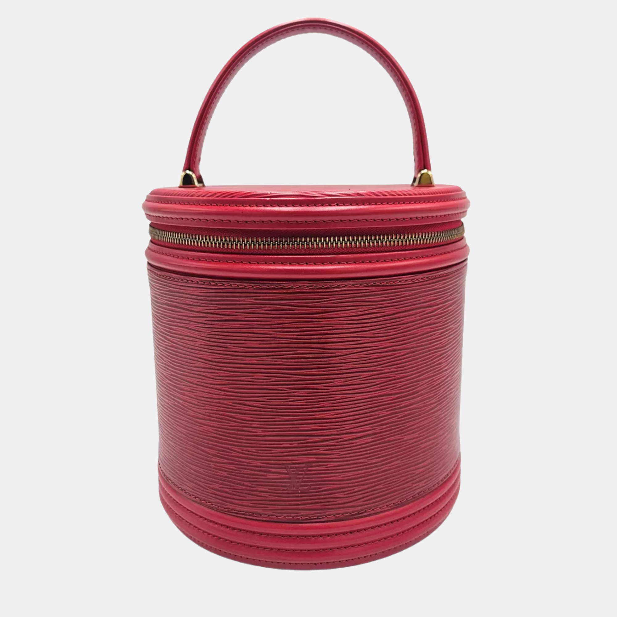 Pre Owned Louis Vuitton Cannes Red Epi Leather Vanity Case