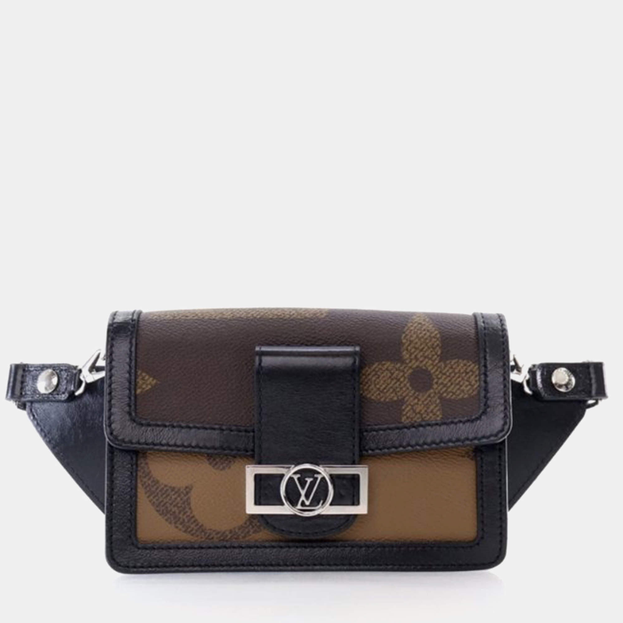 Pre Owned Louis Vuitton Dauphine Brown Monogram Coated Canvas Waist Bag