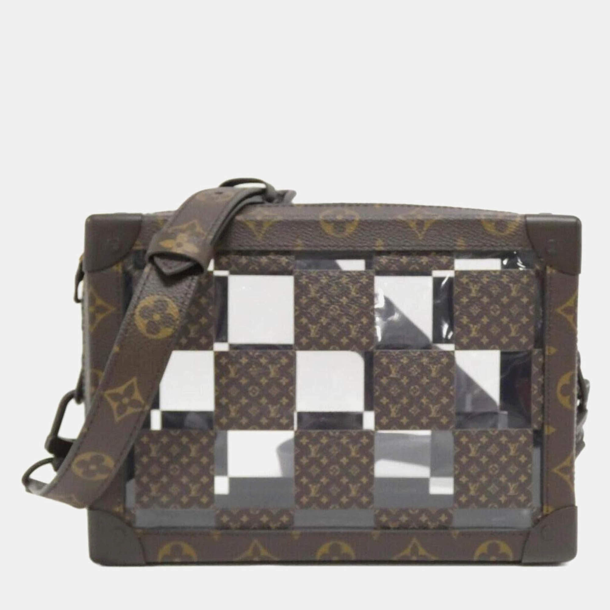 Pre Owned Louis Vuitton Chess Slim Soft Trunk Monogram Shoulder Bag