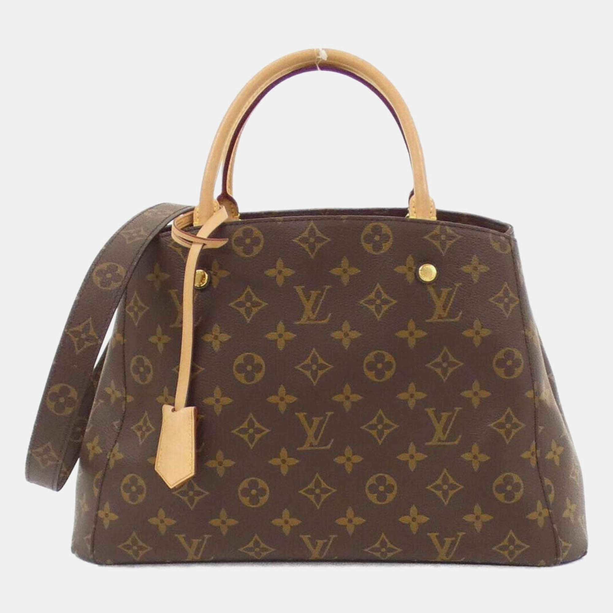Pre Owned Louis Vuitton Montaigne MM Monogram Handbag