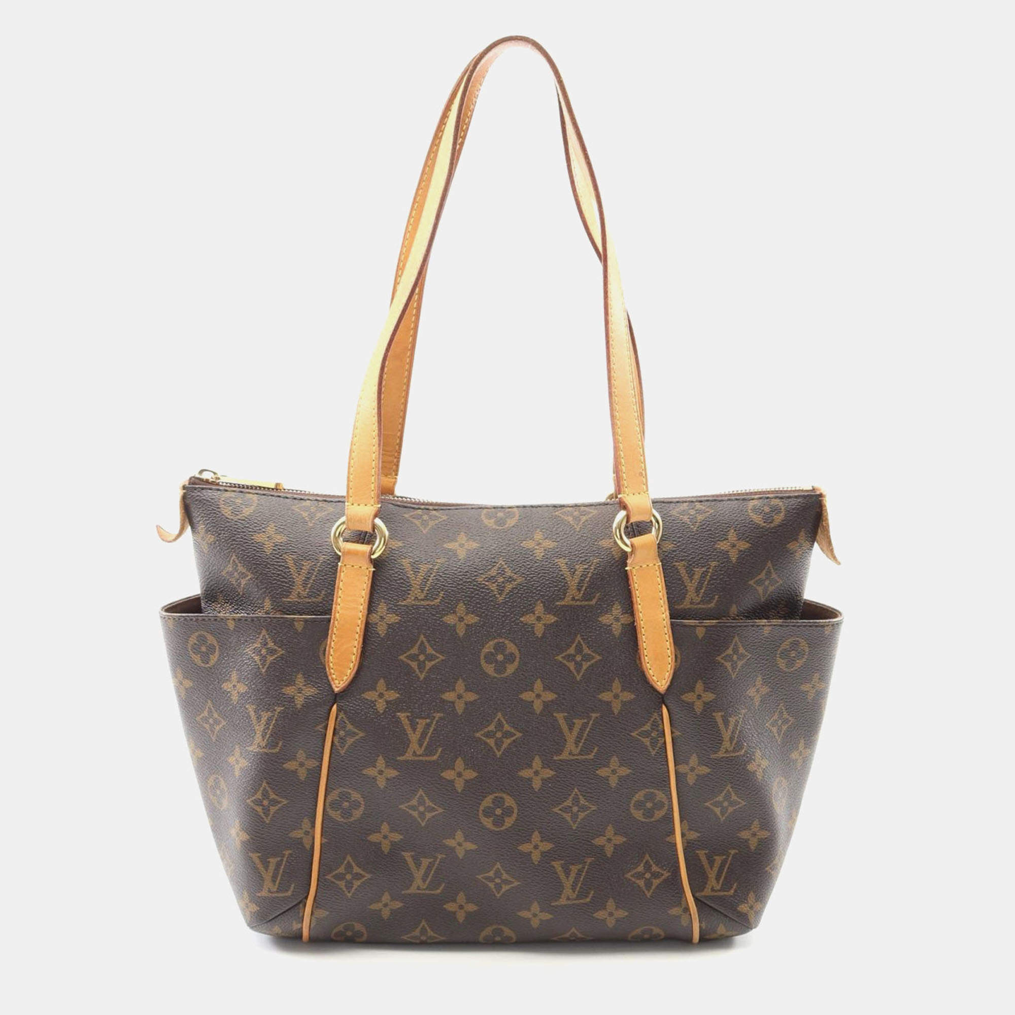 Pre Owned Louis Vuitton Totally PM Brown Monogram Canvas and Leather Tote Bag