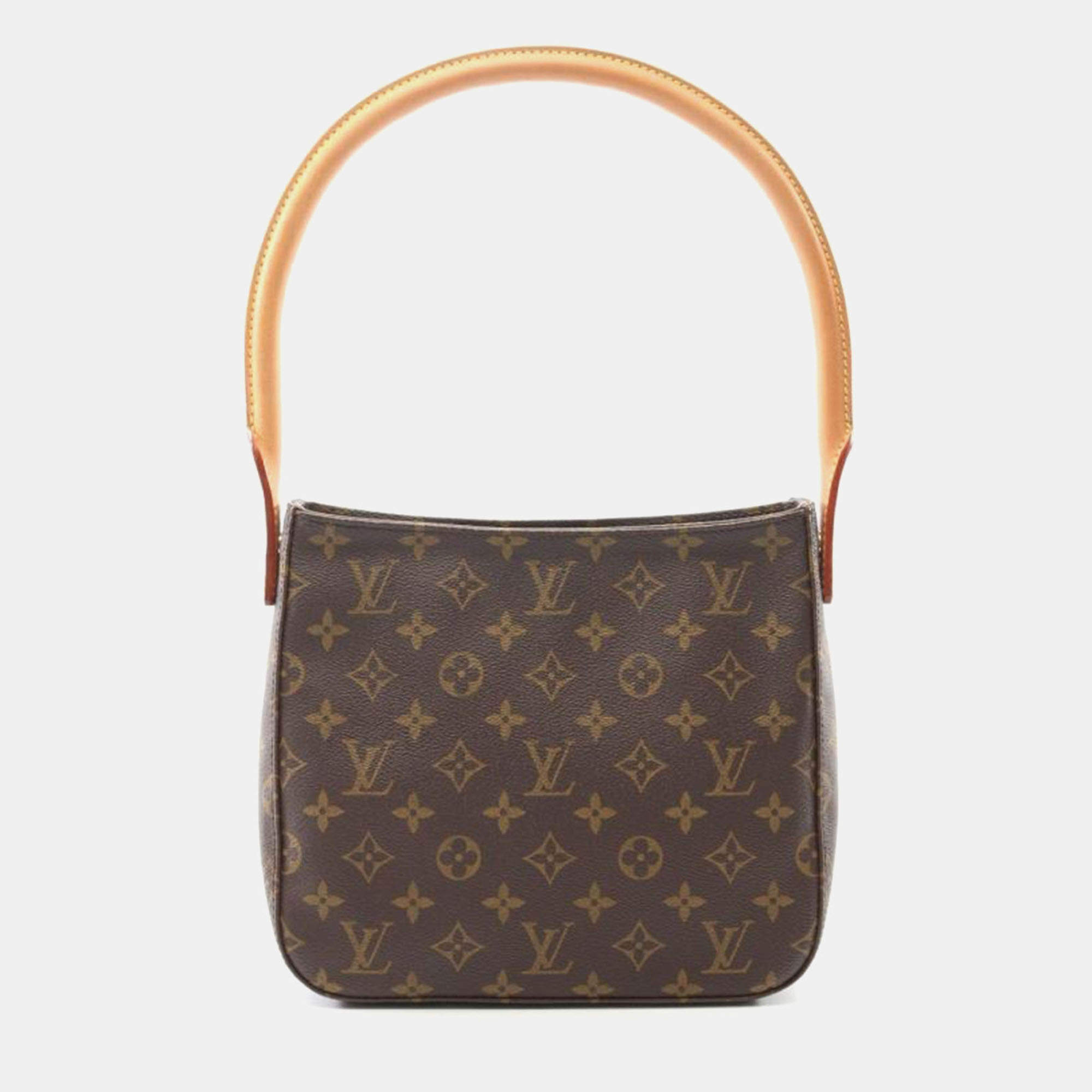 Pre Owned Louis Vuitton Looping MM Brown Monogram Canvas Shoulder Bag