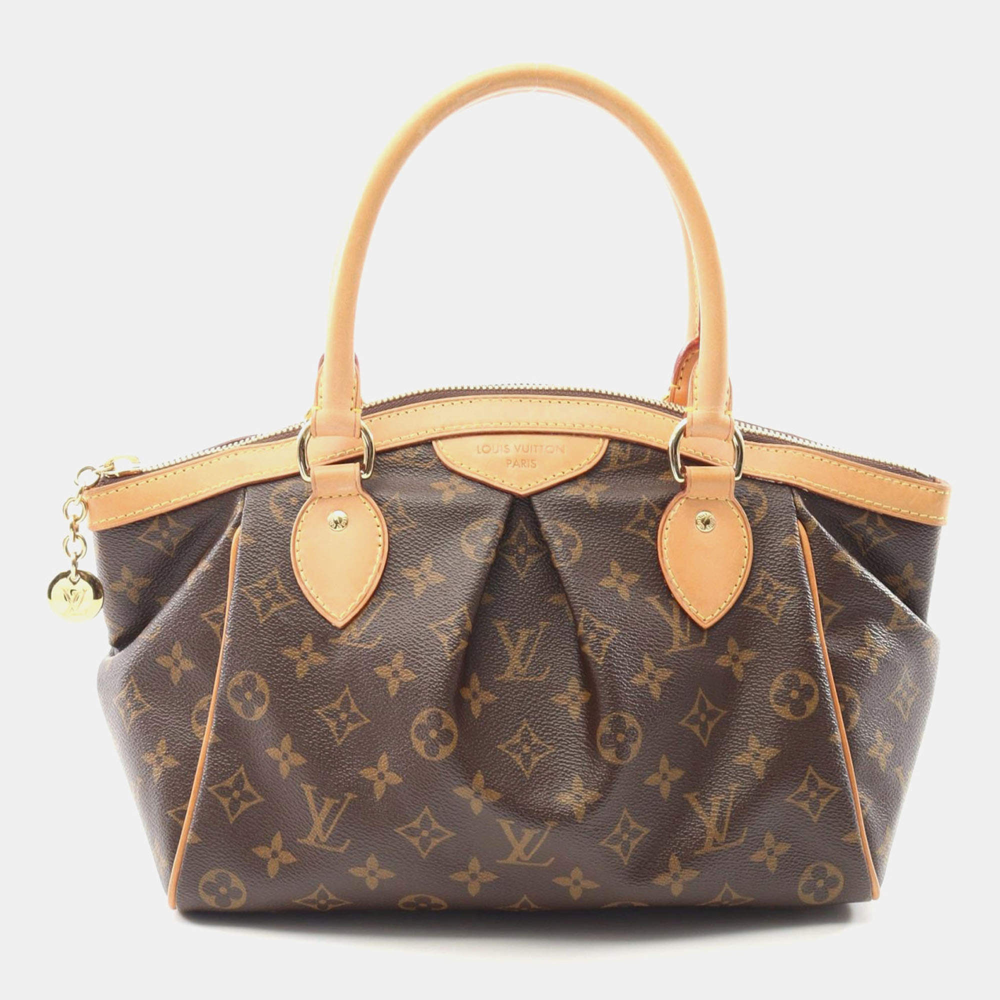 Pre Owned Louis Vuitton Tivoli PM Brown Monogram Canvas Tote Bag