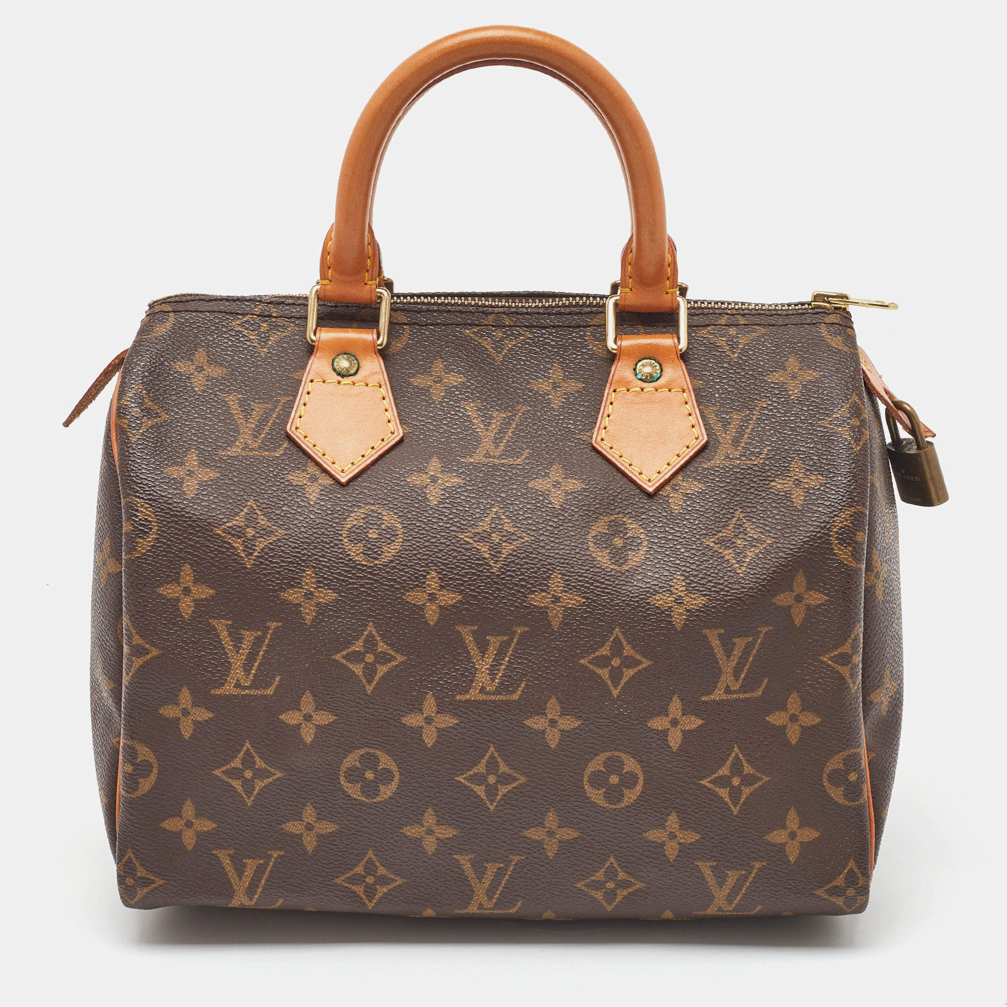 مملوكة مسبقًا حقيبة لوي فيتون سبيدي قماش مونوغرام 25