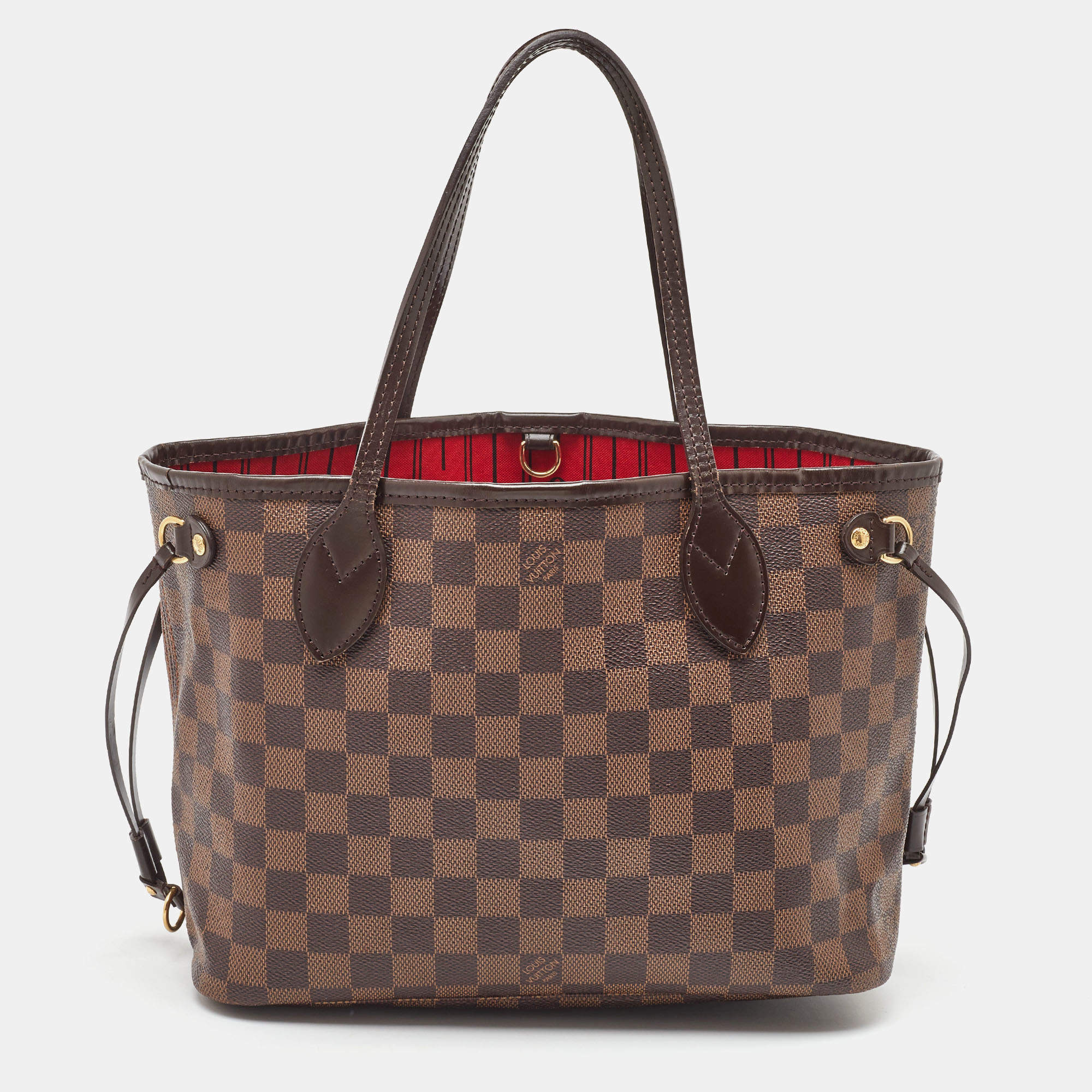 Pre Owned Louis Vuitton Damier Ebene Canvas Neverfull PM Bag
