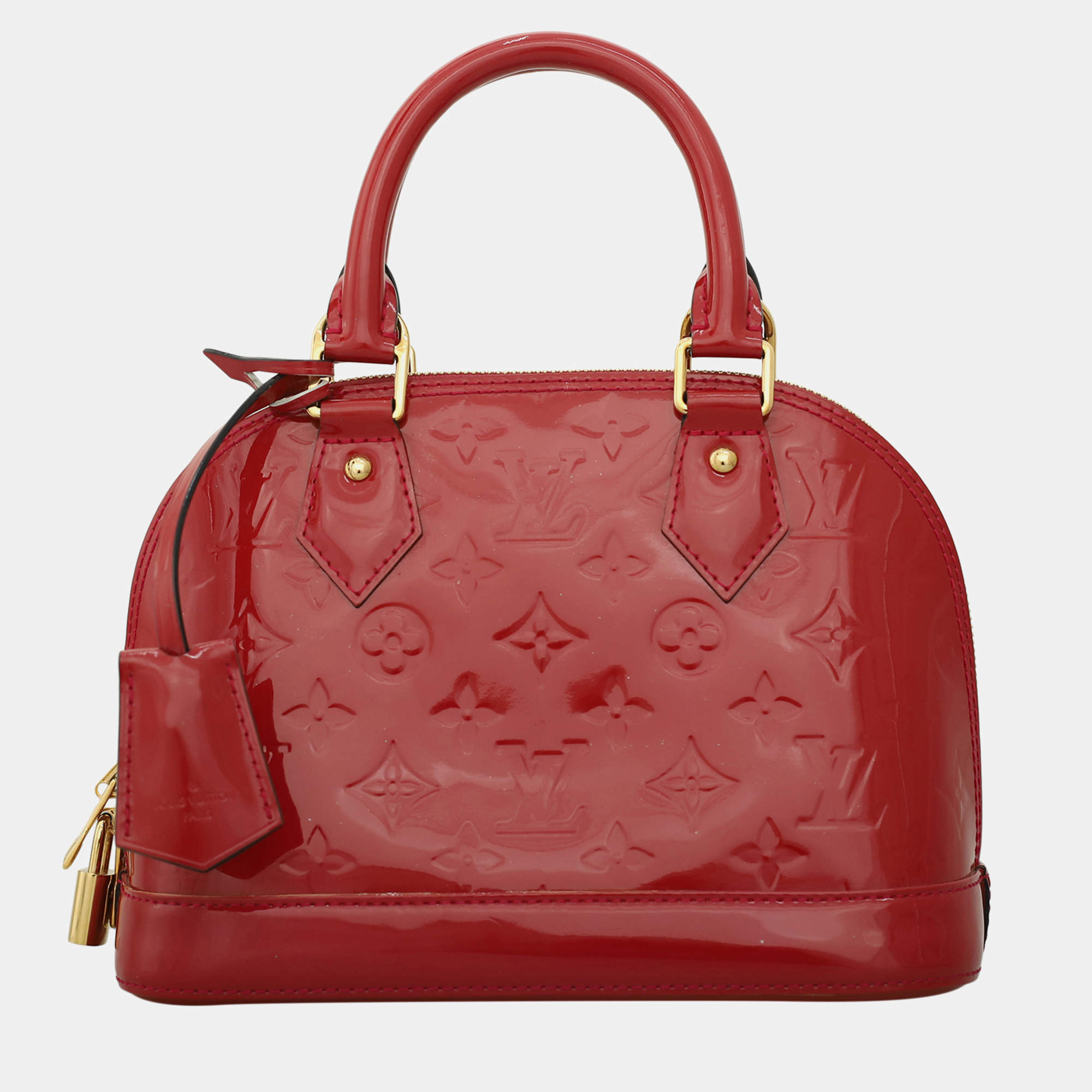 Pre Owned Louis Vuitton Monogram Vernis Alma BB Bag