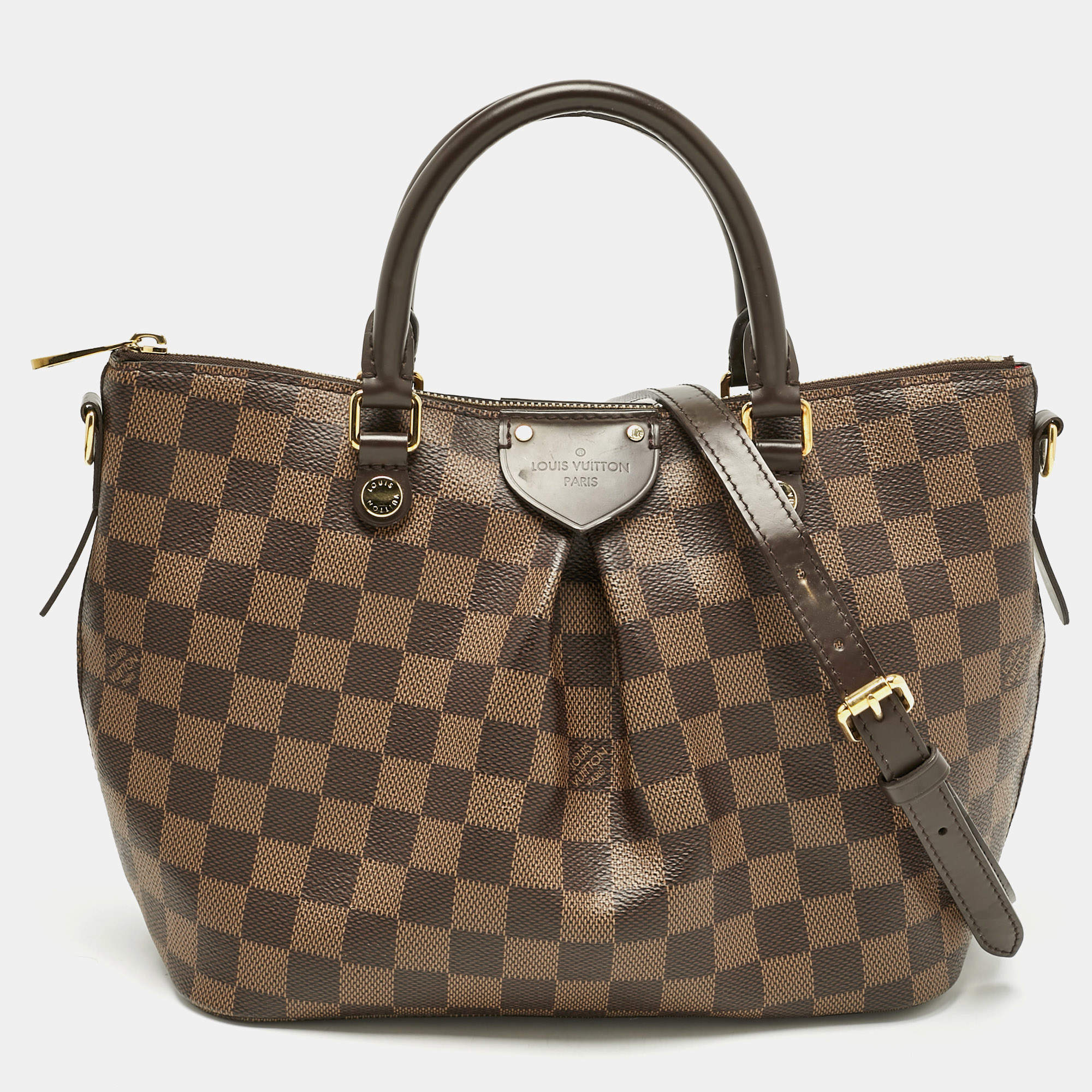 Pre Owned Louis Vuitton Damier Ebene Canvas PM Siena Bag