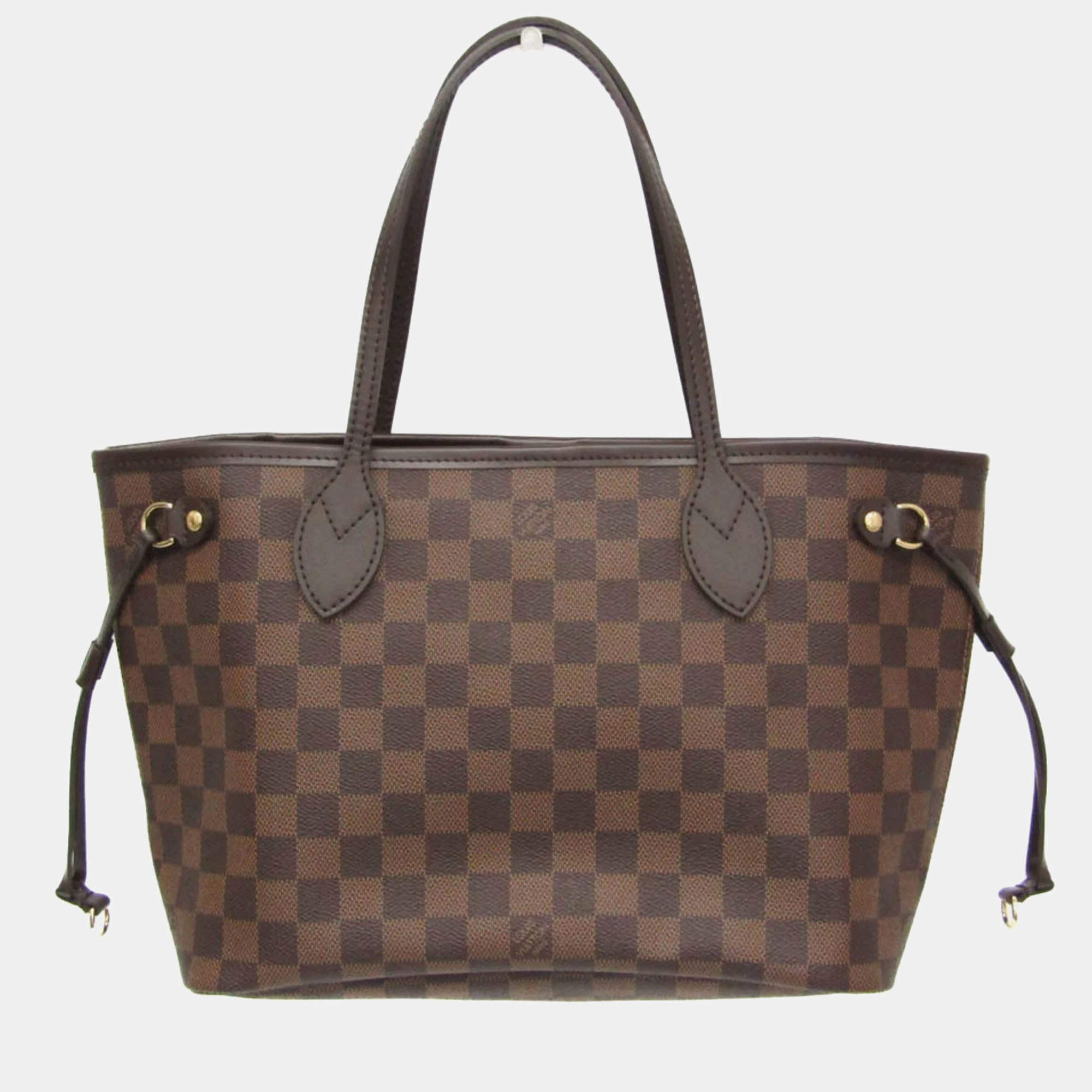 Pre Owned Louis Vuitton Neverfull PM Damier Ebene Coated Canvas Tote Bag