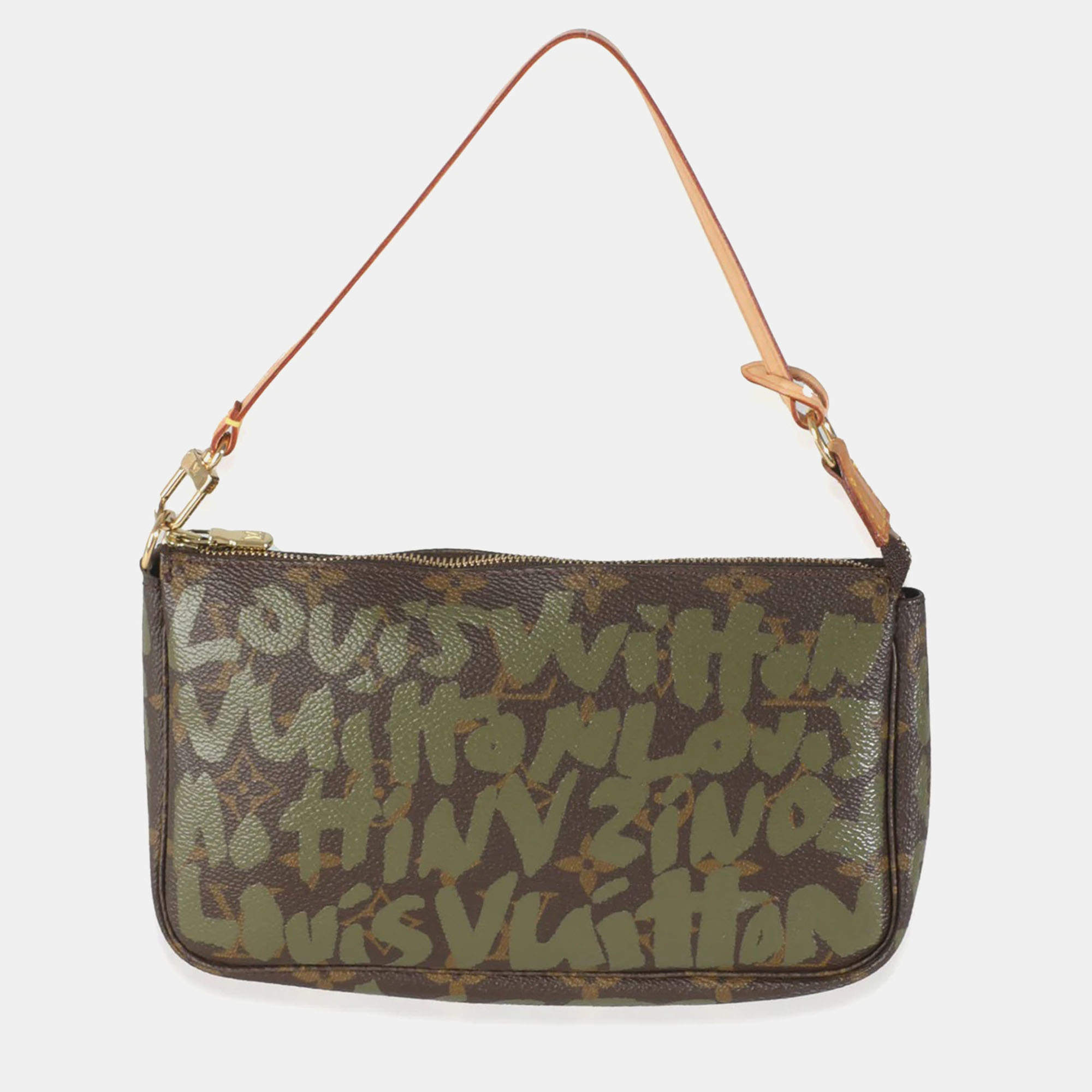 Pre Owned Louis Vuitton x Stephen Sprouse Monogram Canvas Graffiti Pochette Accessories