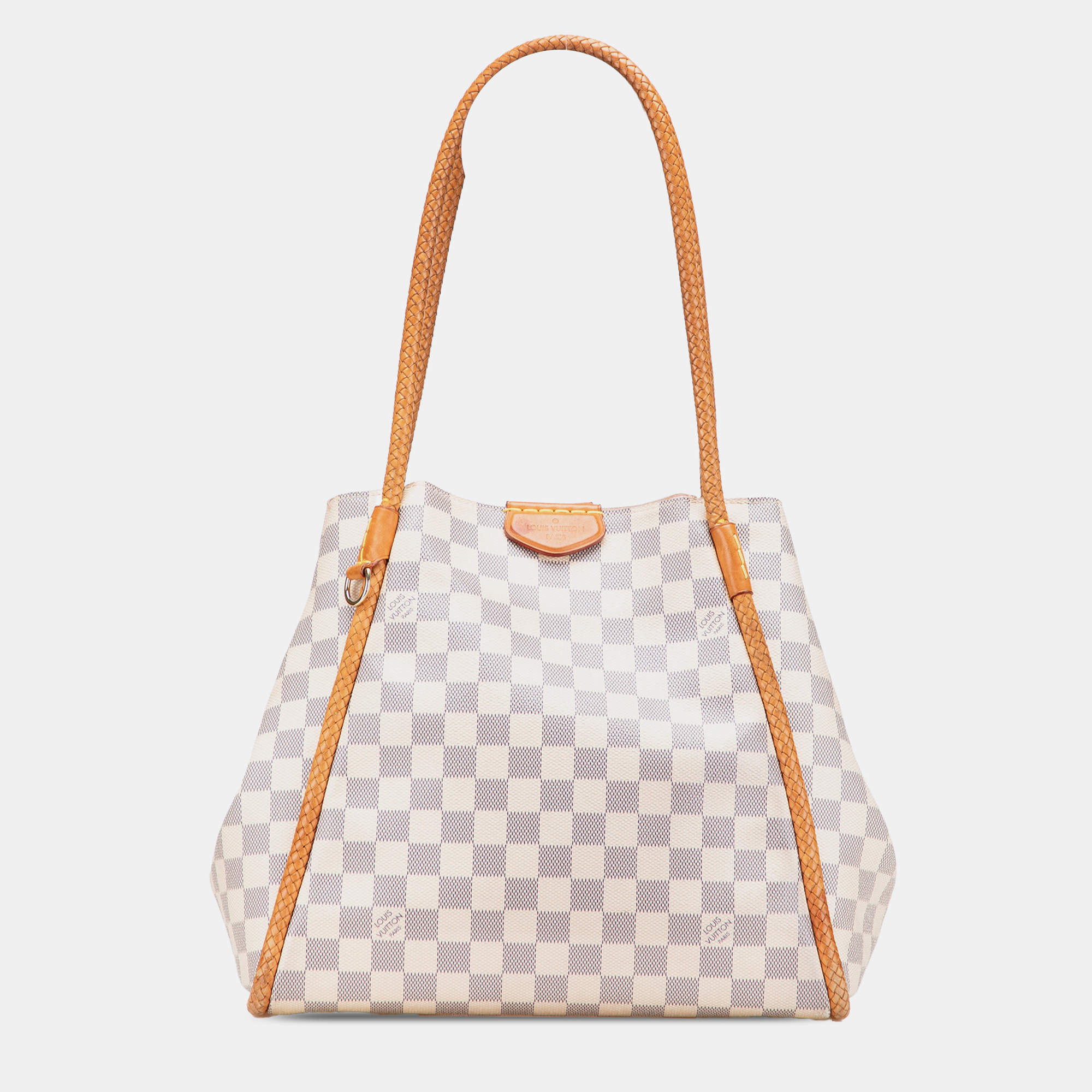 Pre Owned Louis Vuitton White Damier Azur Propriano Bag 