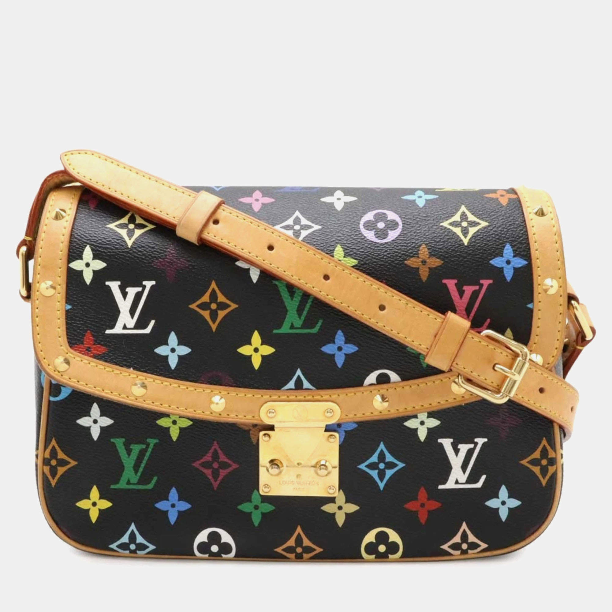 Pre Owned Louis Vuitton Sologne Monogram Multicolor Canvas Shoulder Bag
