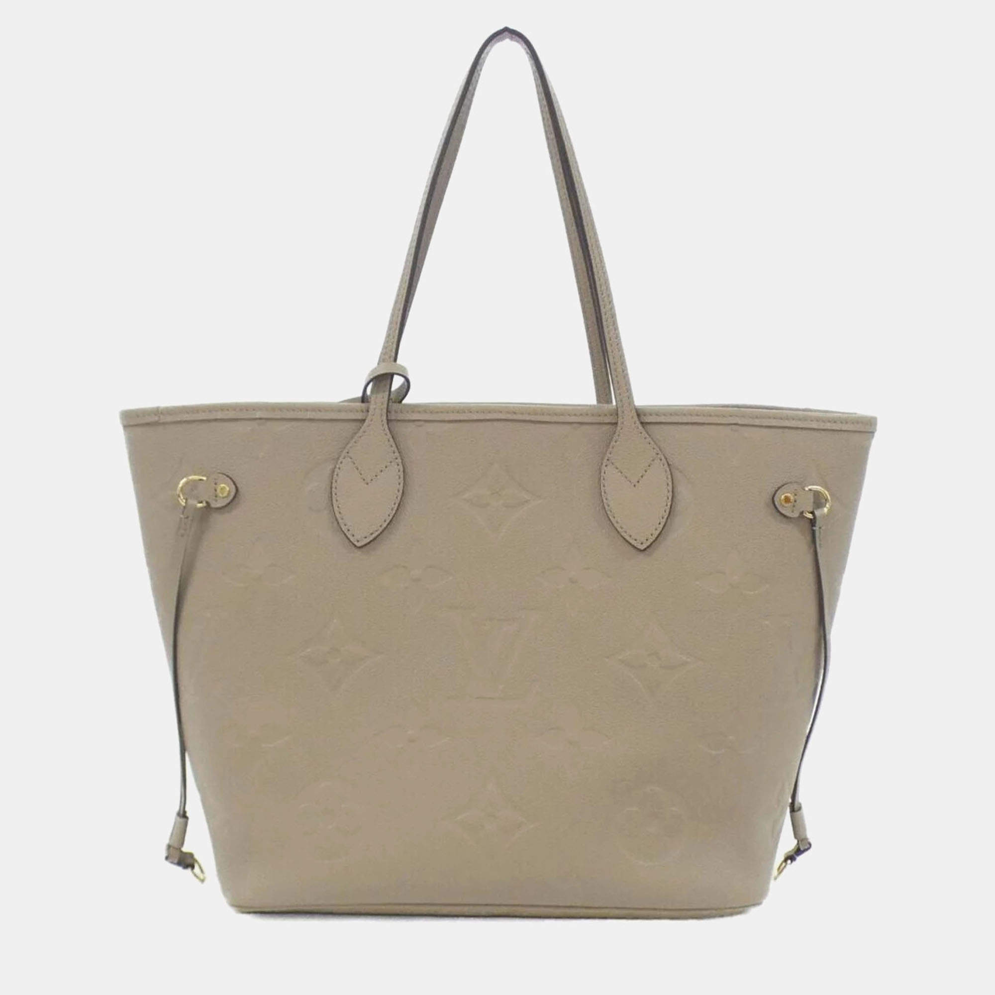 Pre Owned Louis Vuitton Neverfull MM Monogram Empreinte Handbag
