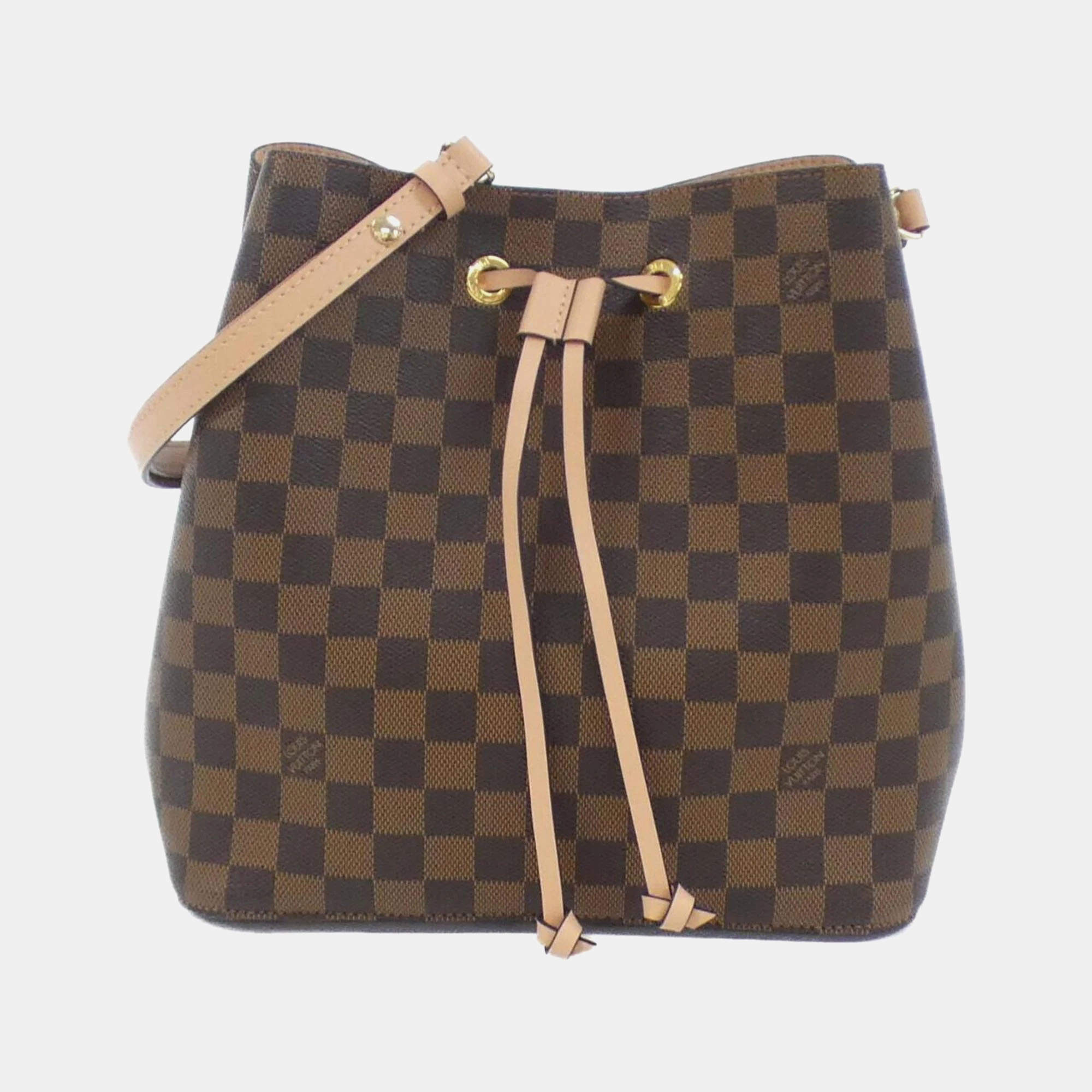 Pre Owned Louis Vuitton Neo Noe Damier Ebene Coated Canvas Shoulder Bag
