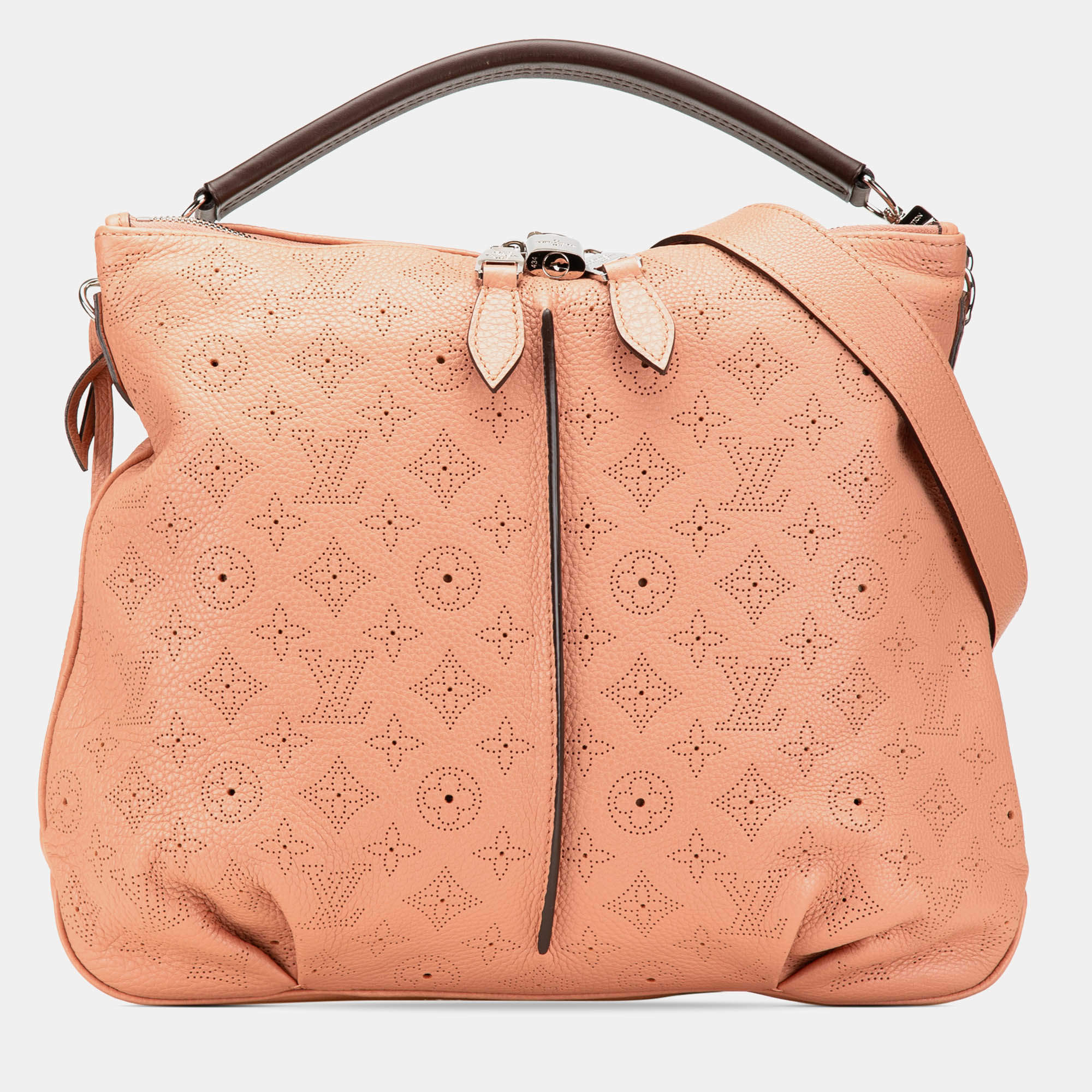 Pre Owned Louis Vuitton Pink Monogram Mahina Selene PM