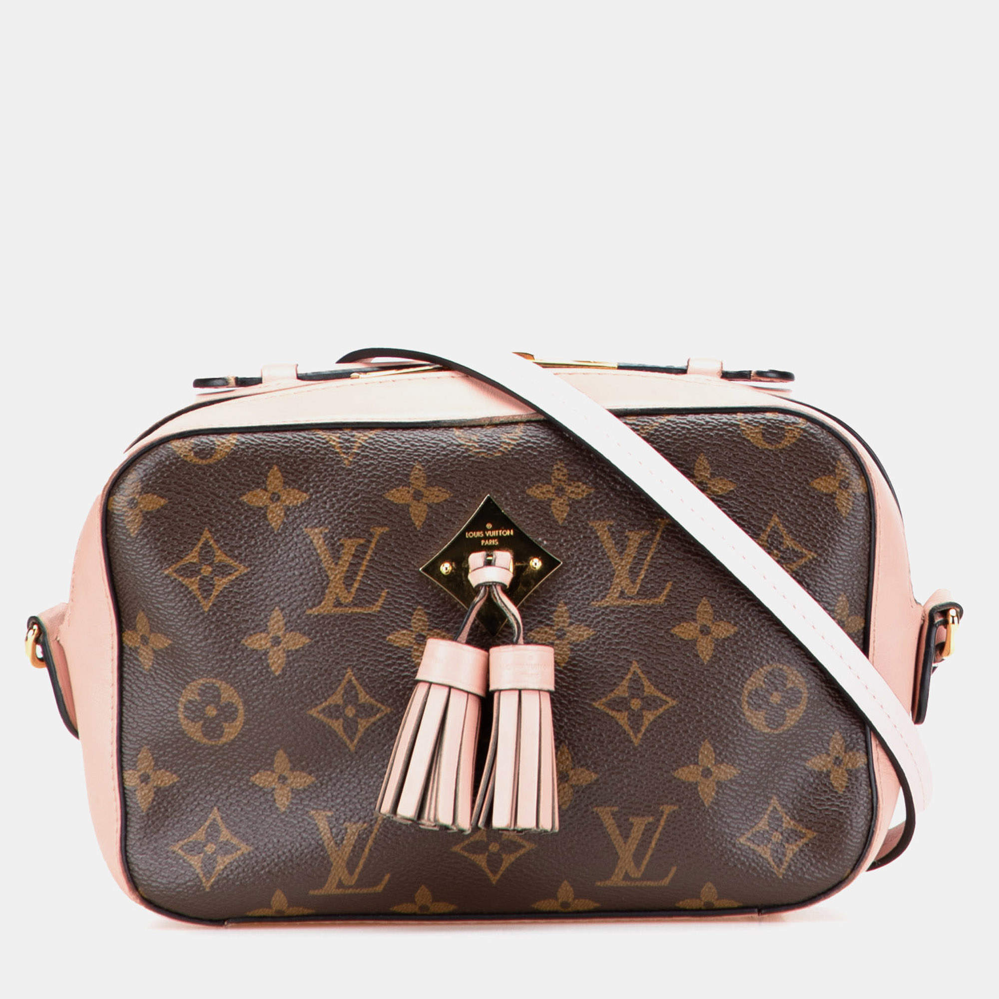Pre Owned Louis Vuitton Brown Monogram Saintonge