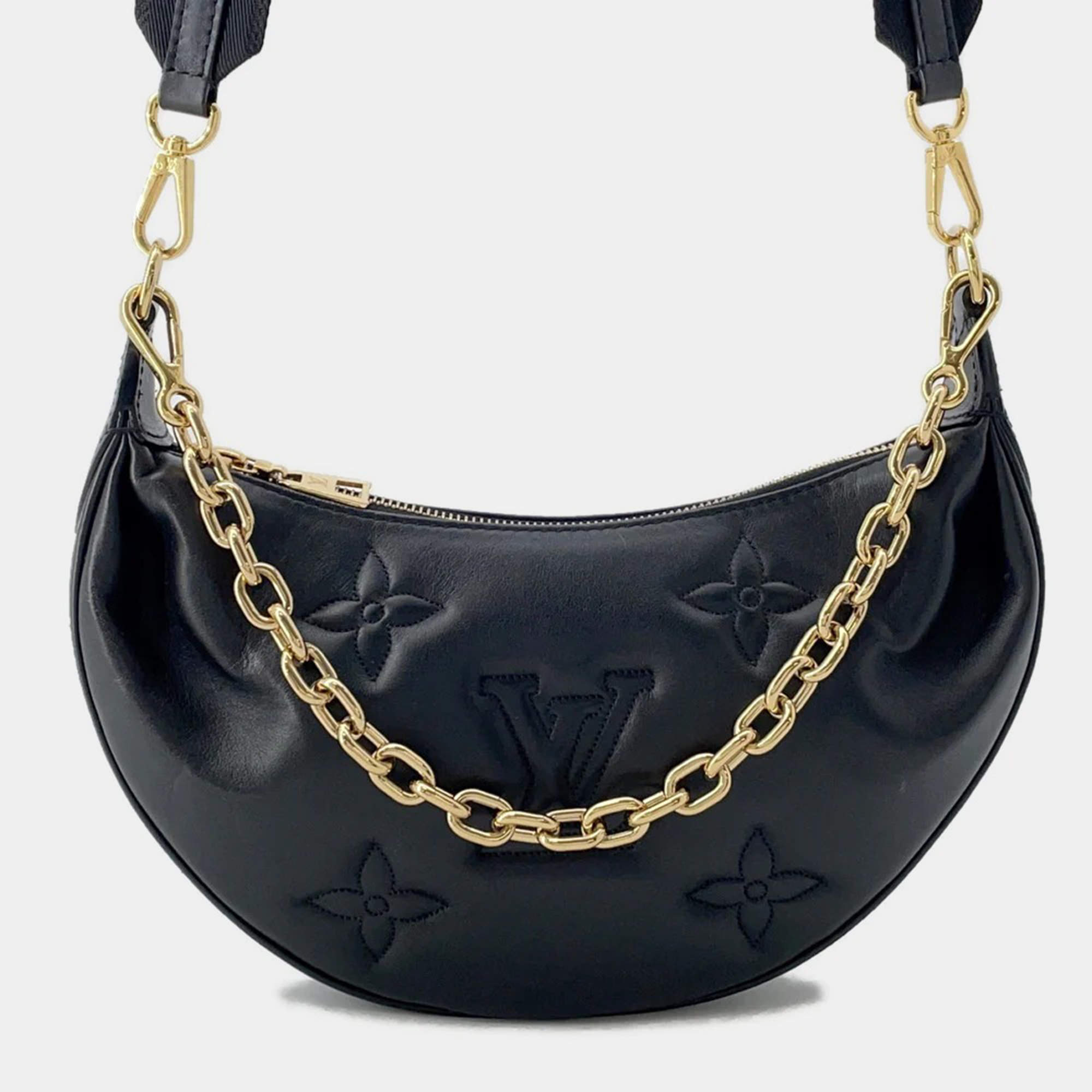 Pre Owned Louis Vuitton Over The Moon Noir Calf Leather Monogram Pattern Bag