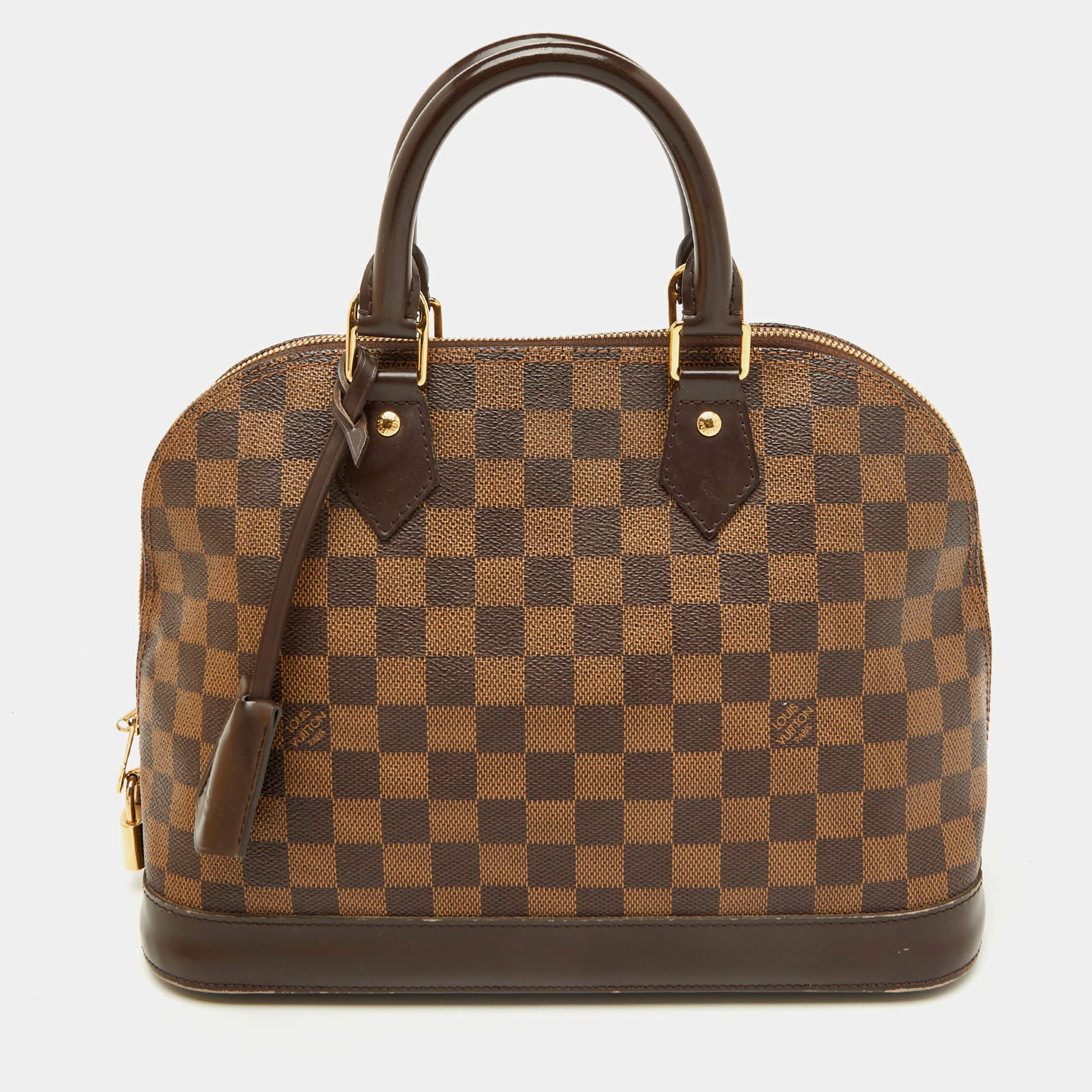 Pre Owned Louis Vuitton Damier Ebene Canvas Alma PM Bag