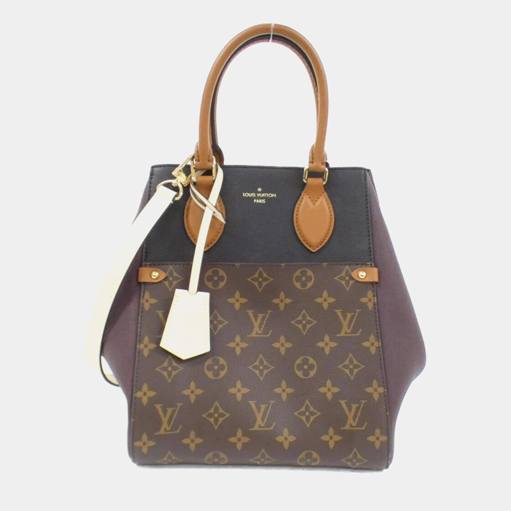 Pre Owned Louis Vuitton Fold Tote MM Monogram Coated Canvas Tote Bag
