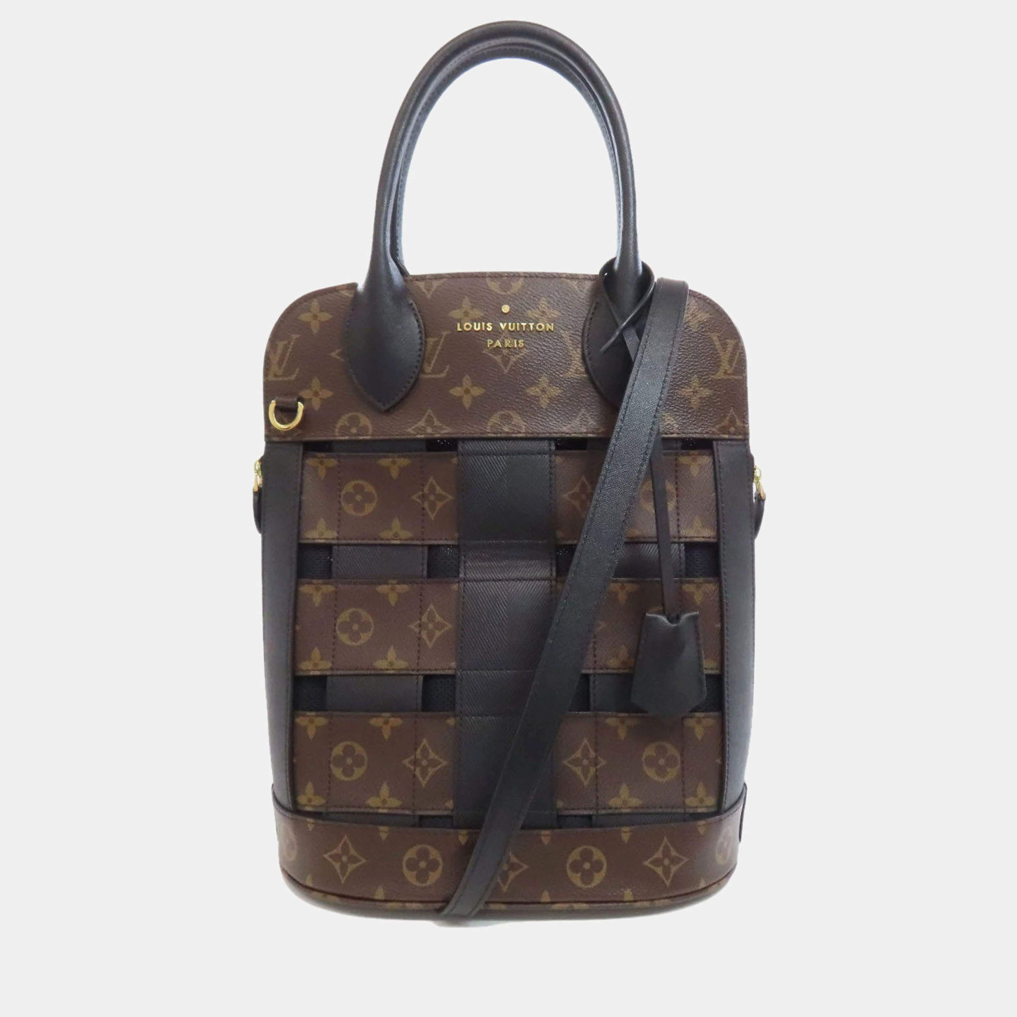 Pre Owned Louis Vuitton Traceage Brown Monogram Canvas Handbag