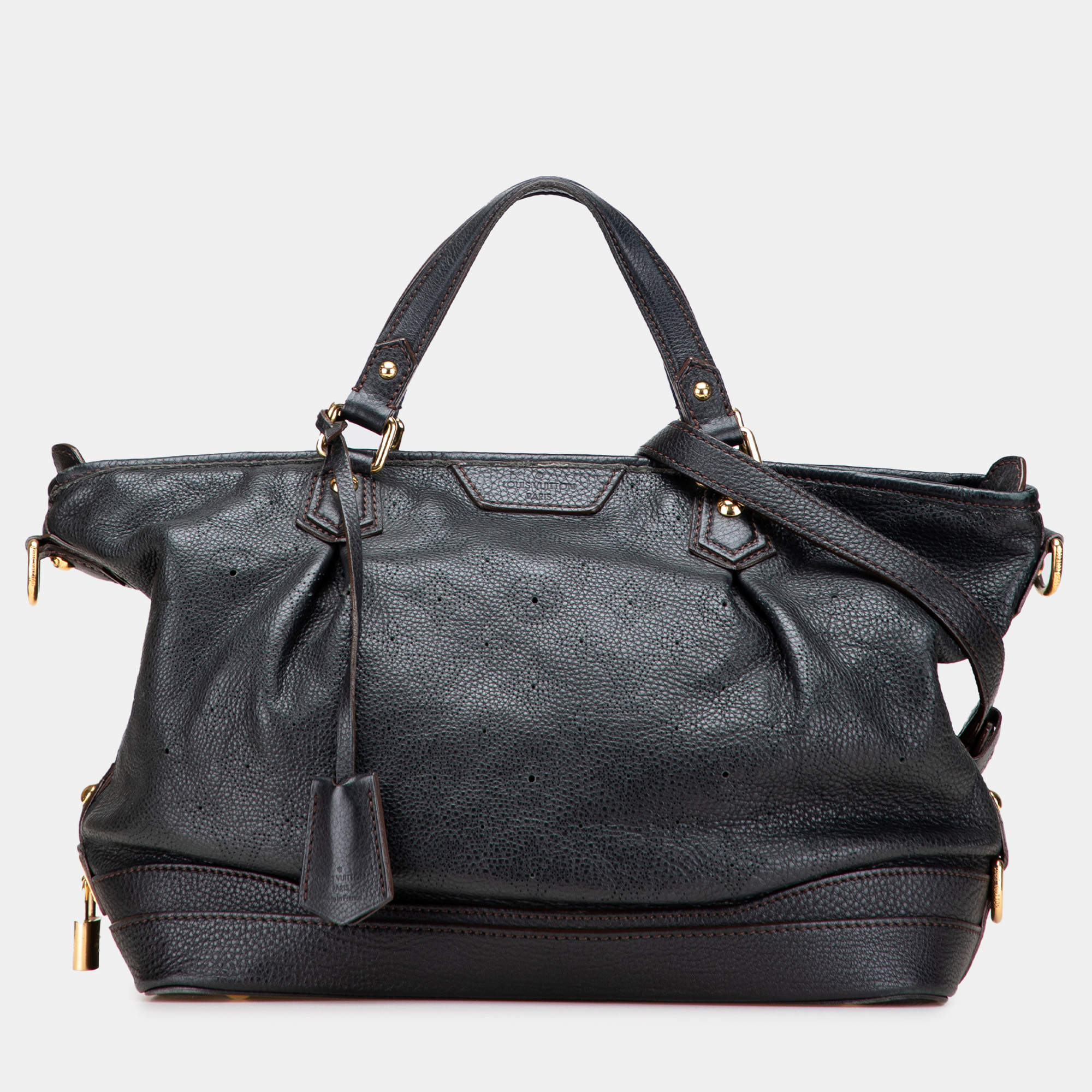 Pre Owned Louis Vuitton Black Monogram Mahina Stellar PM