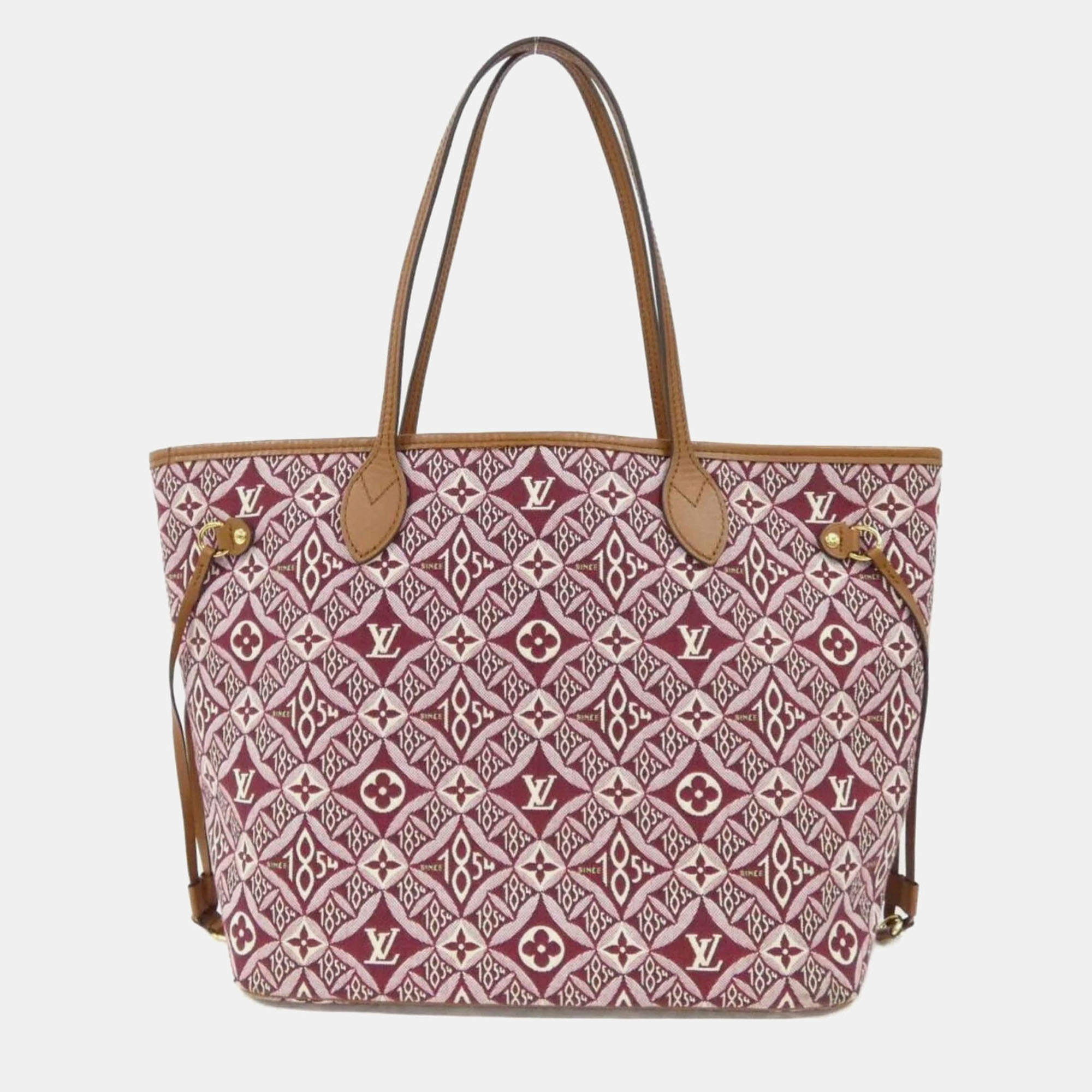 Pre Owned Louis Vuitton Neverfull Jacquard Canvas Handbag
