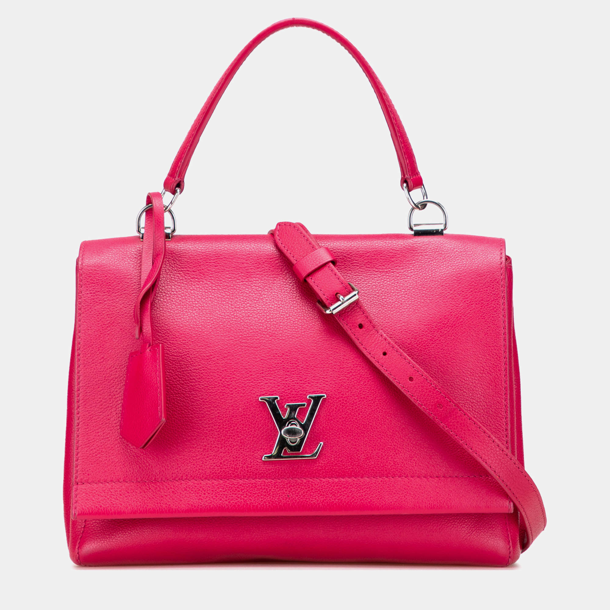 Pre Owned Louis Vuitton Pink Lockme II BB Bag
