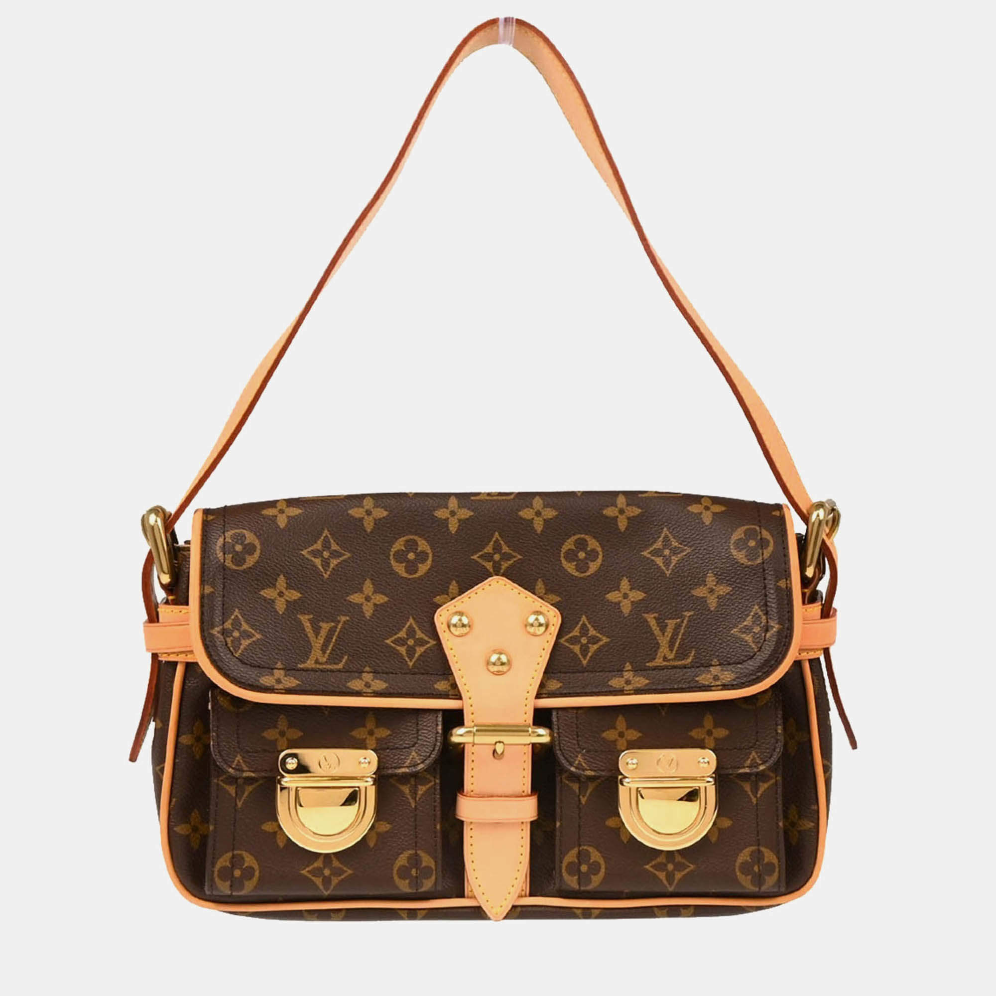 Pre Owned Louis Vuitton Hudson PM Monogram Canvas Shoulder Bag