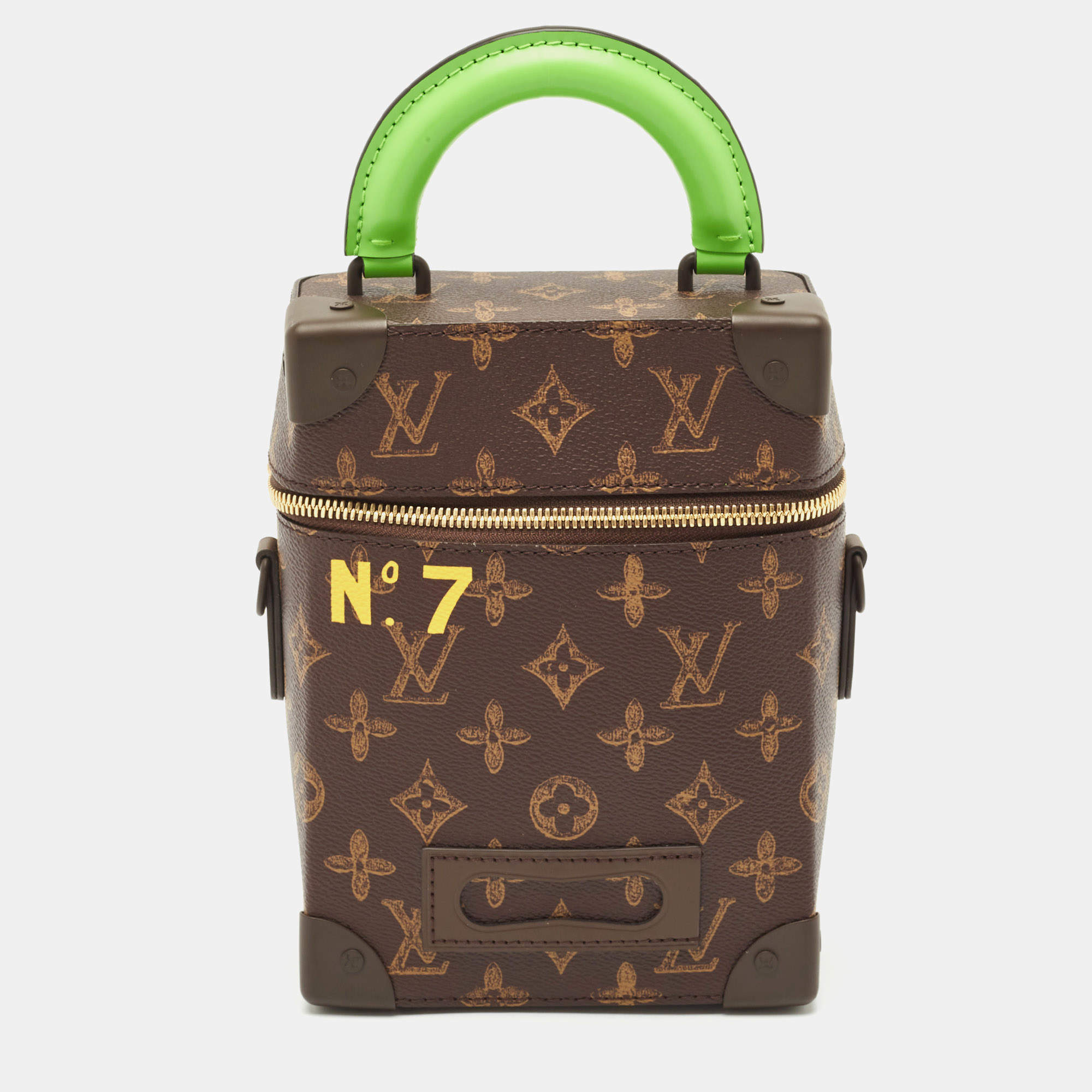 Pre Owned Louis Vuitton Vintage Monogram Canvas N°7 Vertical Box Trunk