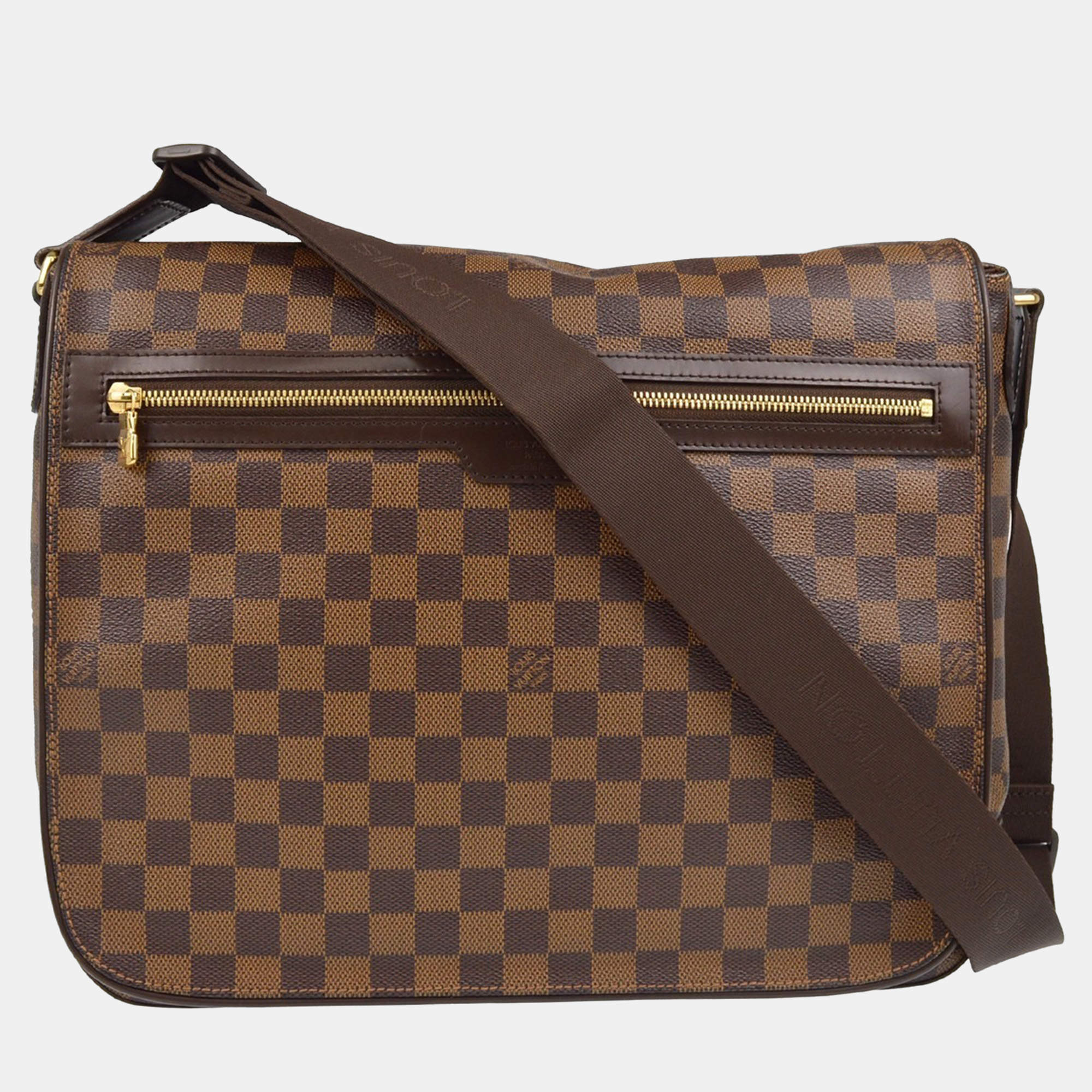Pre Owned Louis Vuitton Spencer Damier Ebene Laptop Shoulder Bag