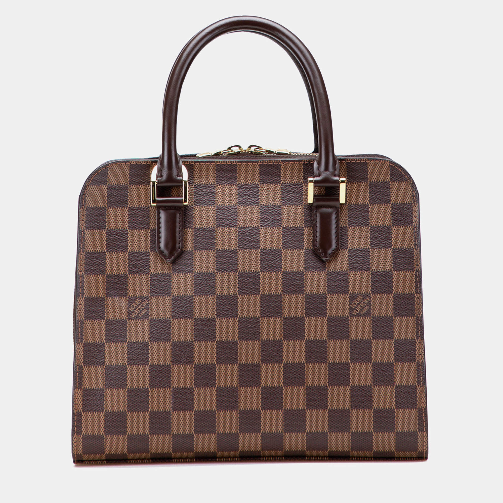 Pre Owned Louis Vuitton Brown Damier Ebene Triana