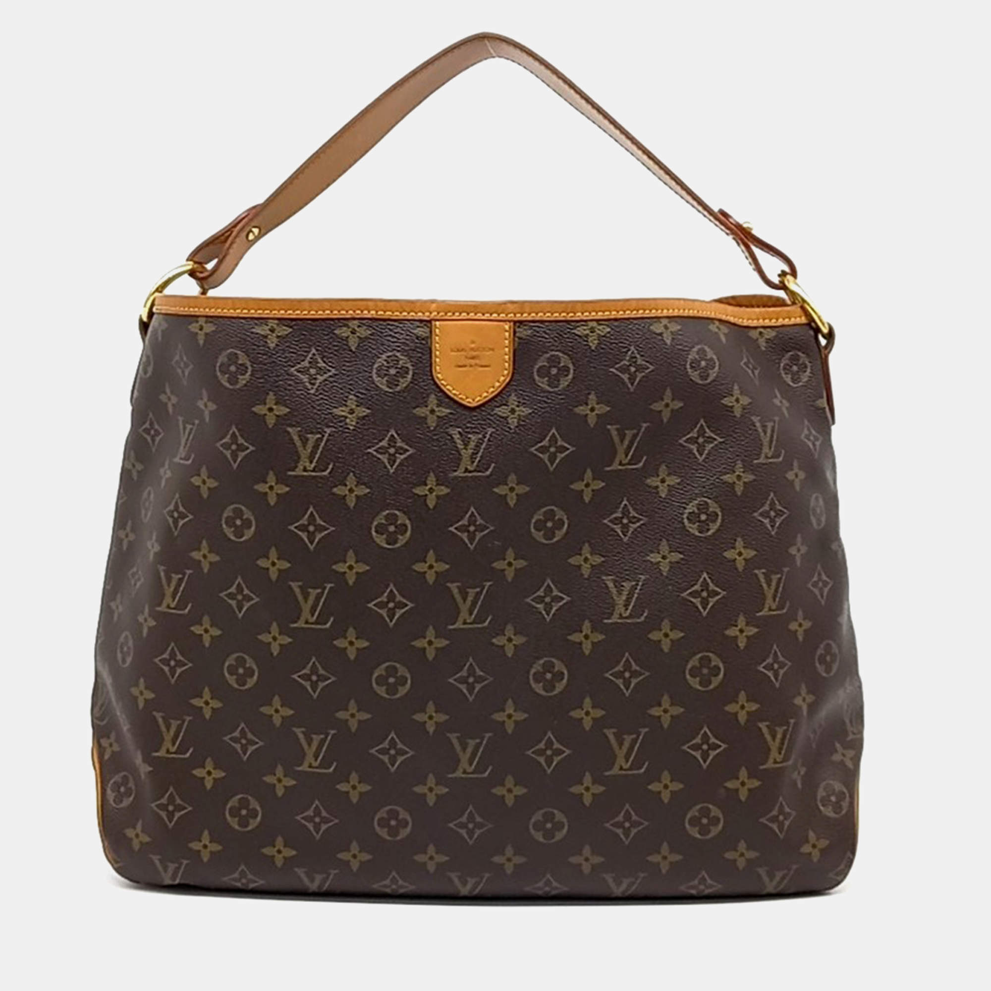 Pre Owned Louis Vuitton Brown Coated Canvas Delightful MM Bag