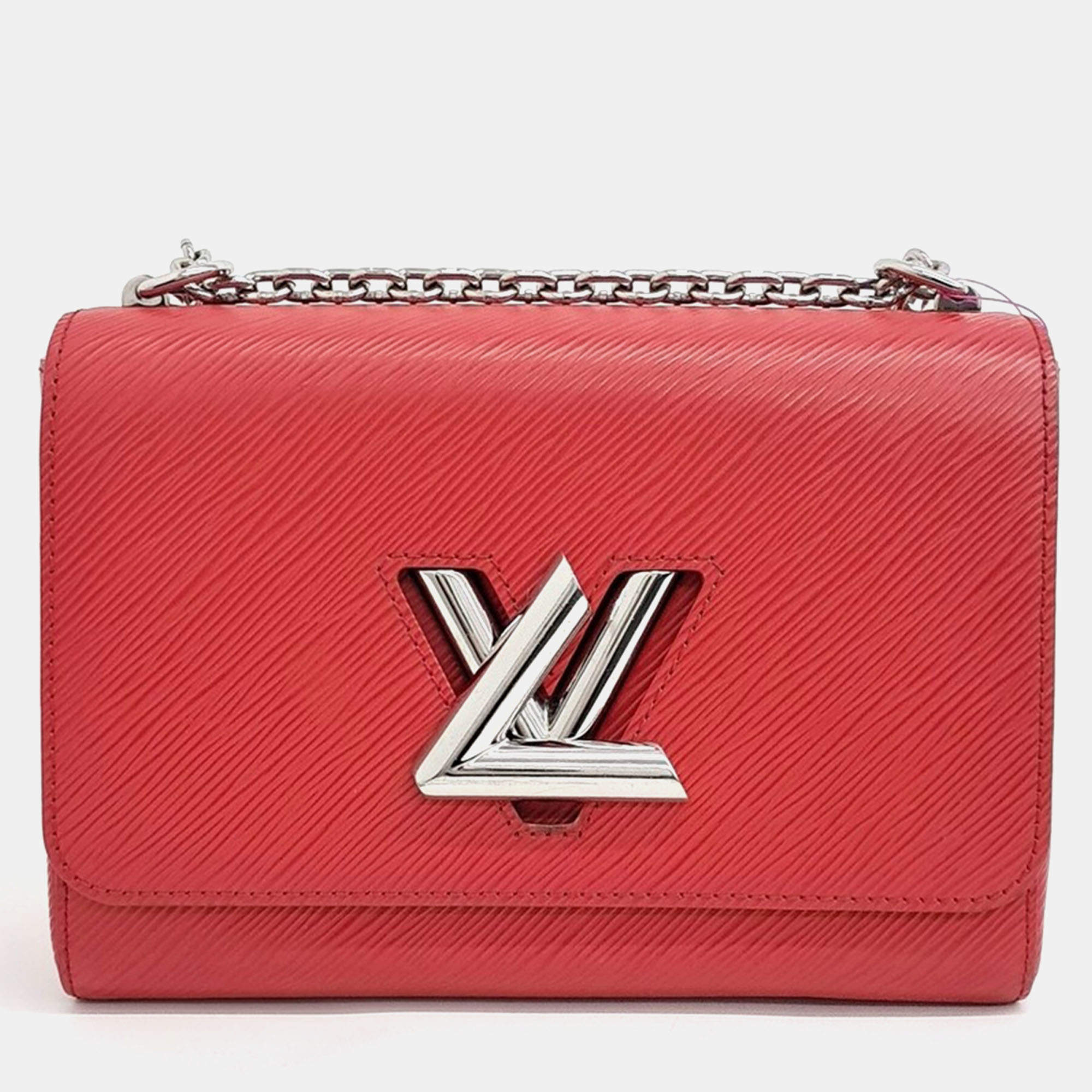 Pre Owned Louis Vuitton Red Epi Leather Epi Twist MM bag