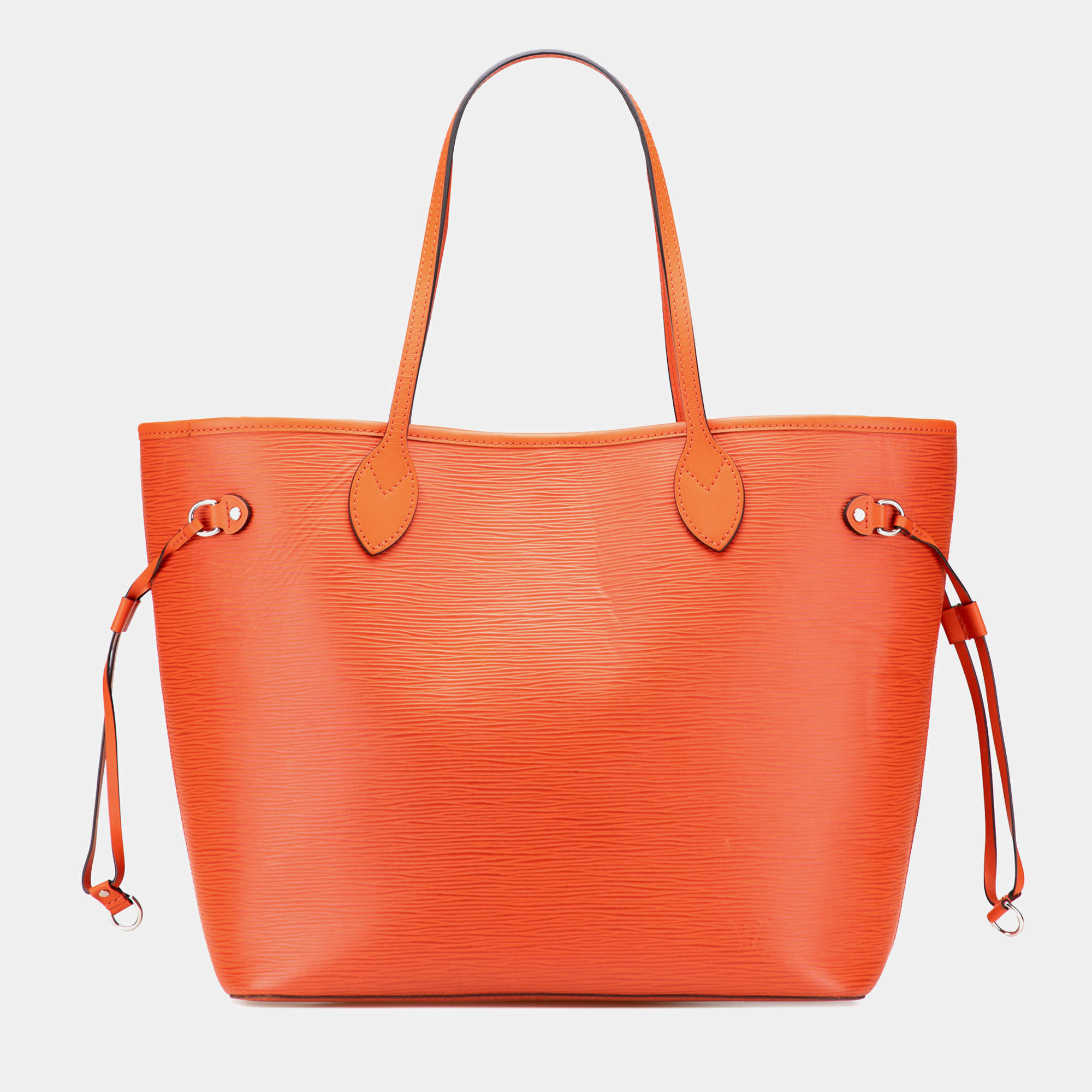 Pre Owned Louis Vuitton Orange Epi Neverfull MM