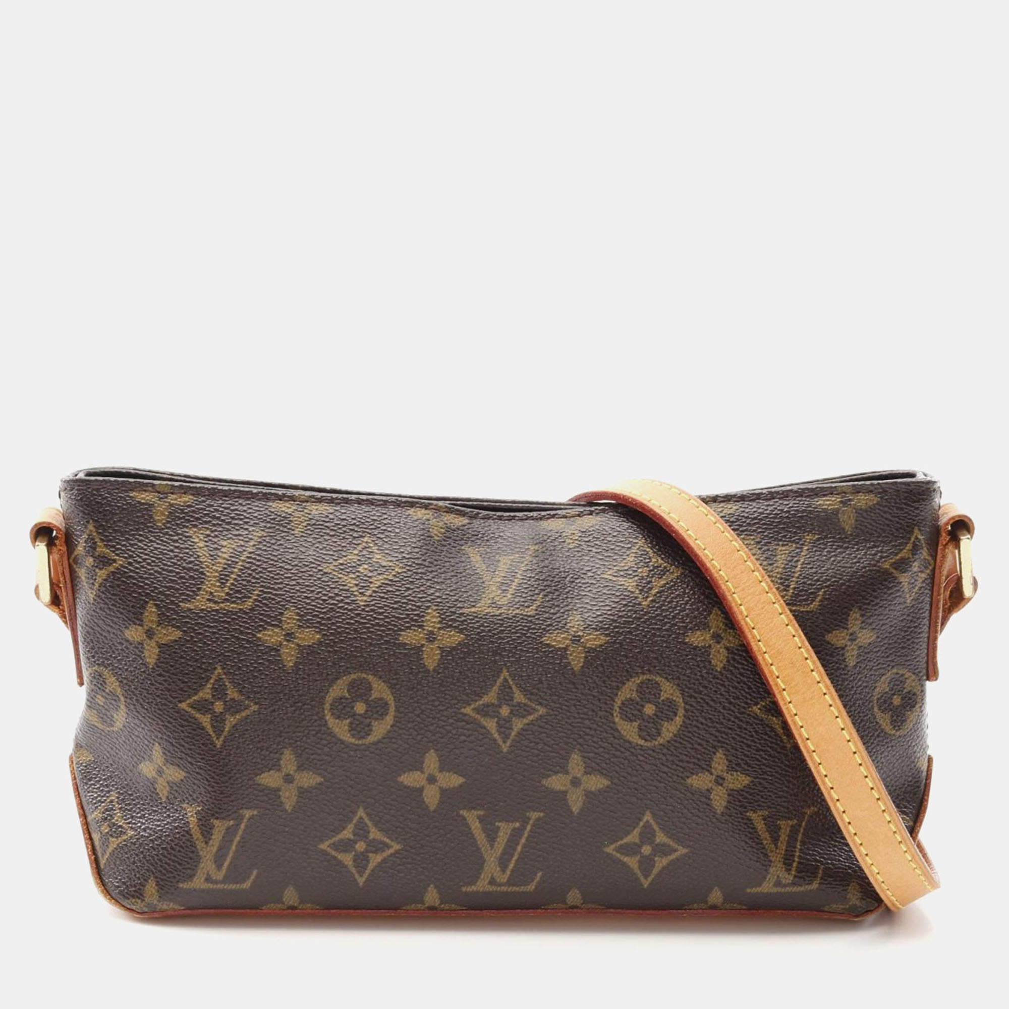 Pre Owned Louis Vuitton Trotteur Monogram Canvas Shoulder Bag