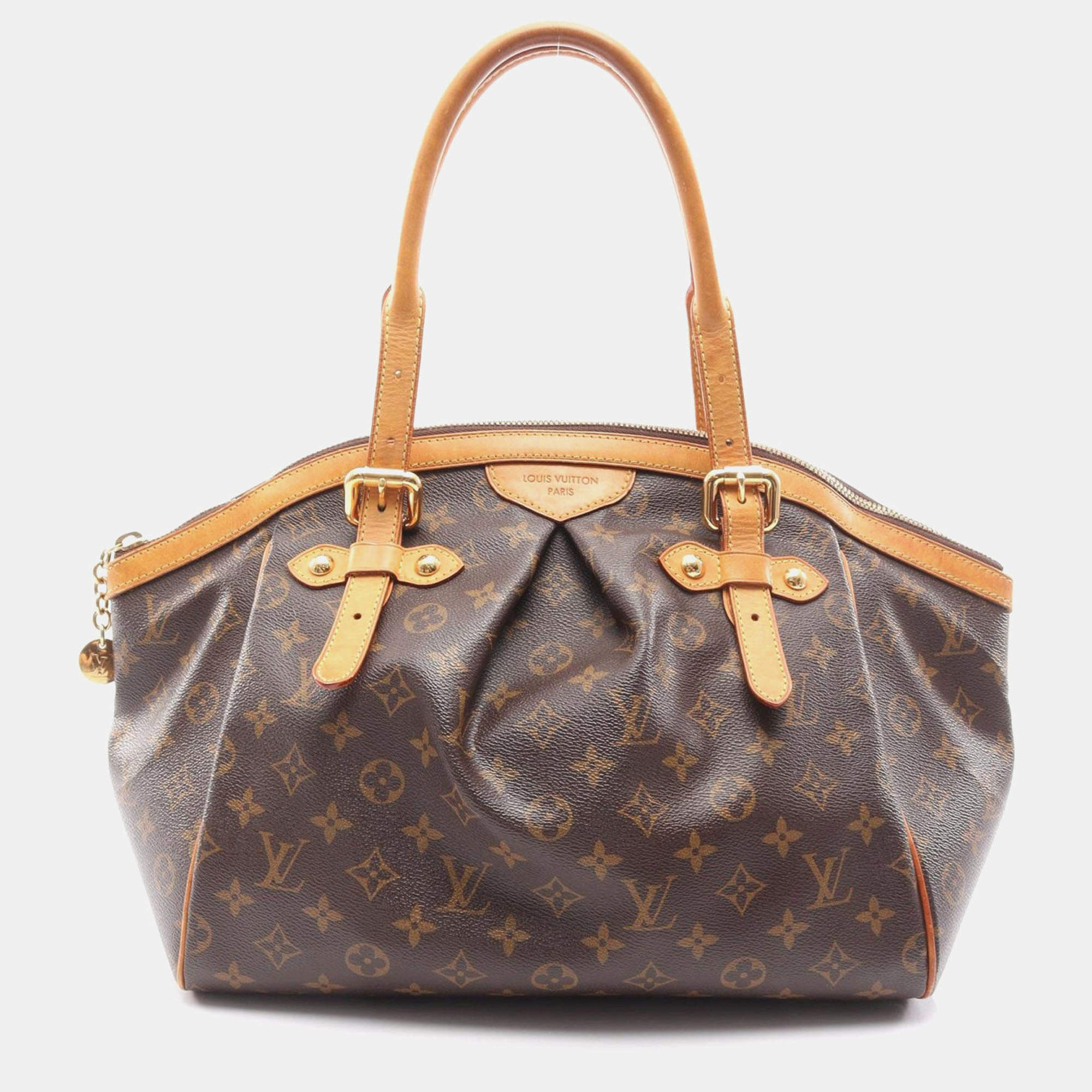 Pre Owned Louis Vuitton Tivoli Gm Shoulder Handbag  Monogram Canvas Brown