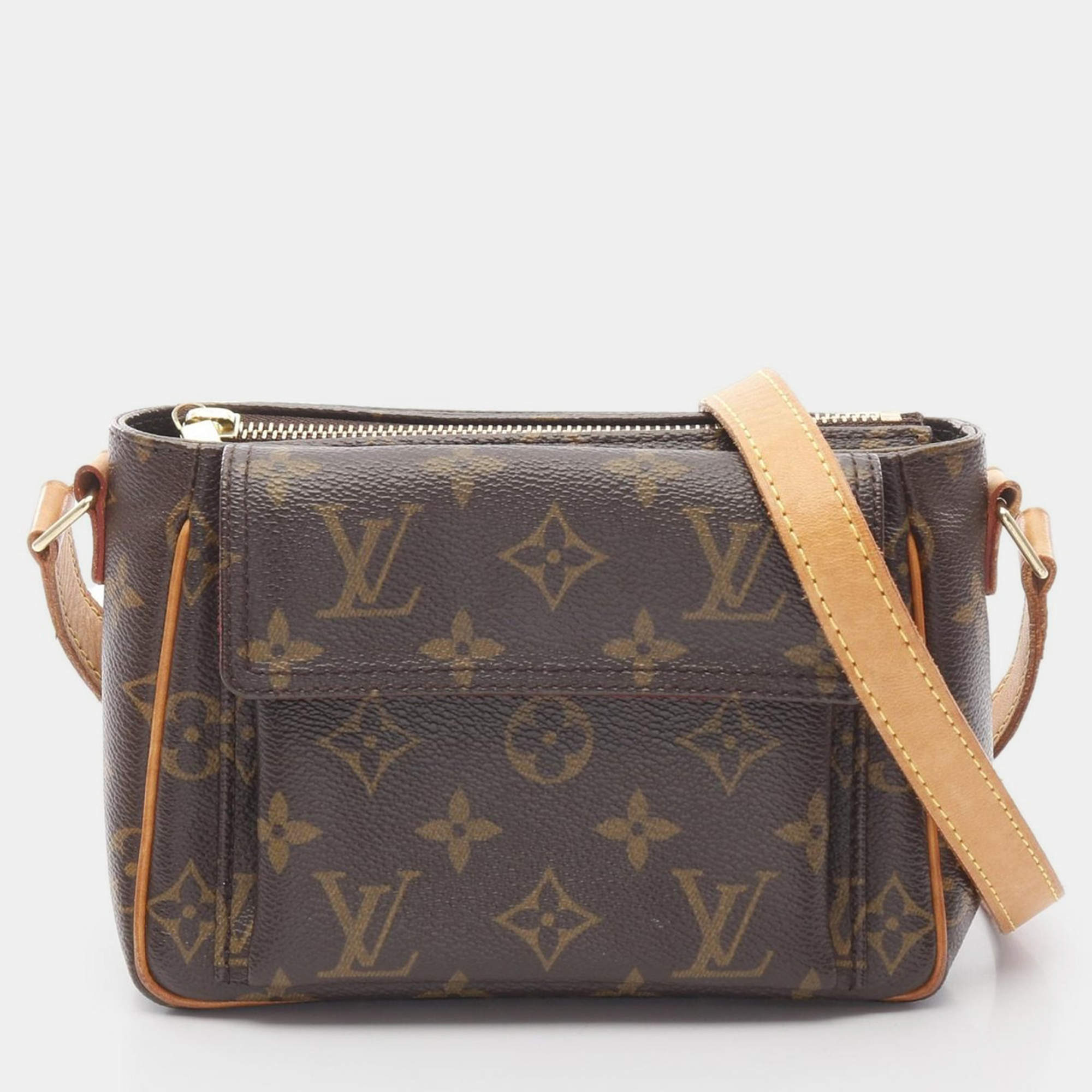 Pre Owned Louis Vuitton Viva Cite Pm Crossbody Shoulder Bag Monogram Canvas