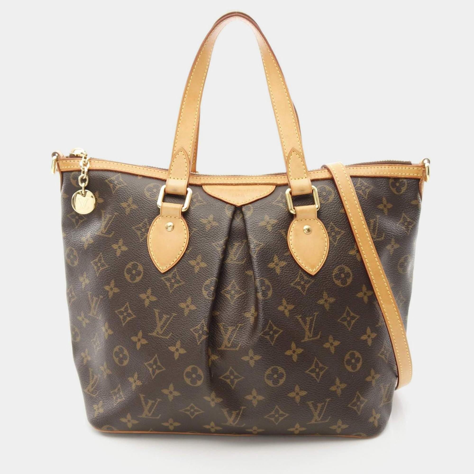 Pre Owned Louis Vuitton Palermo Pm Shoulder Handbag  Monogram Canvas