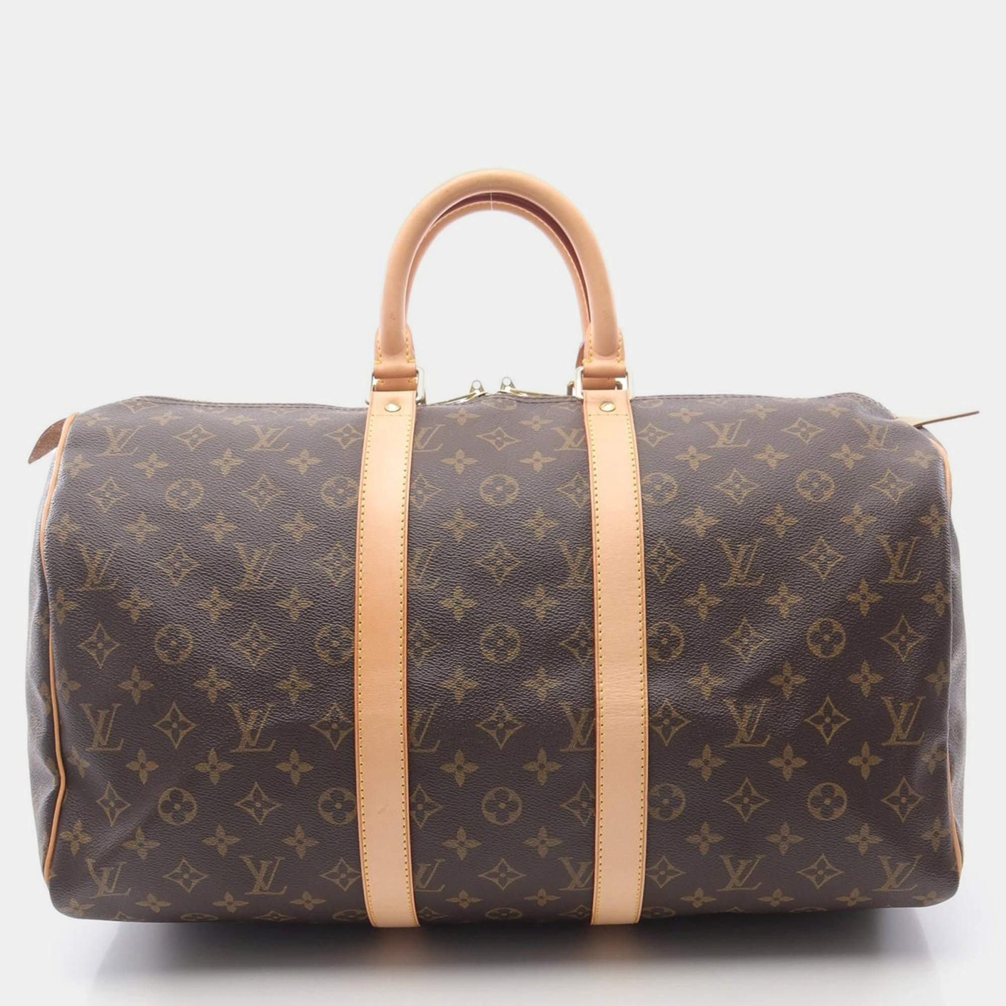 Pre Owned Louis Vuitton Keepall 45 Traveling Handbag  Monogram Canvas