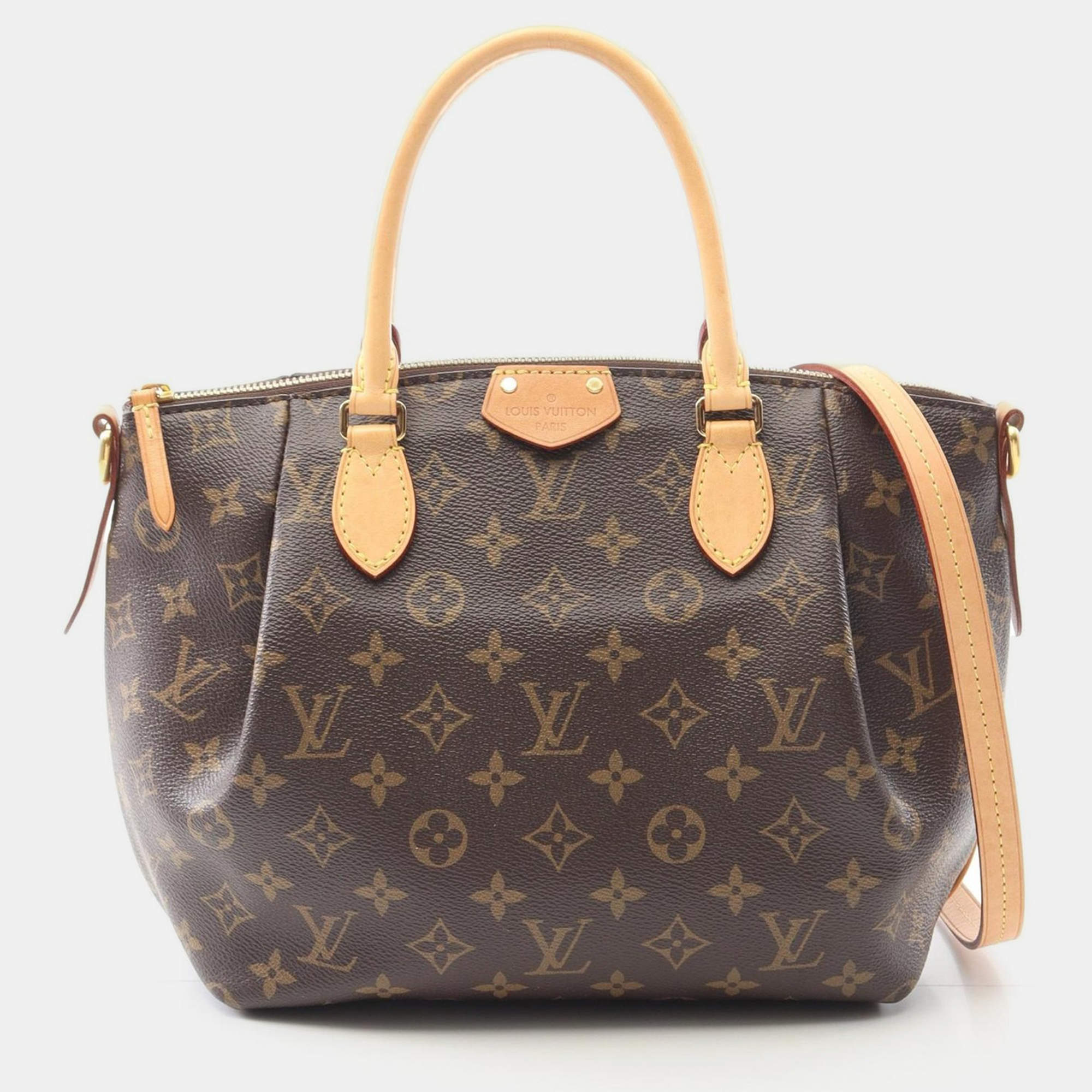 Pre Owned Louis Vuitton Turenne PM Brown Monogram Canvas Shoulder Handbag