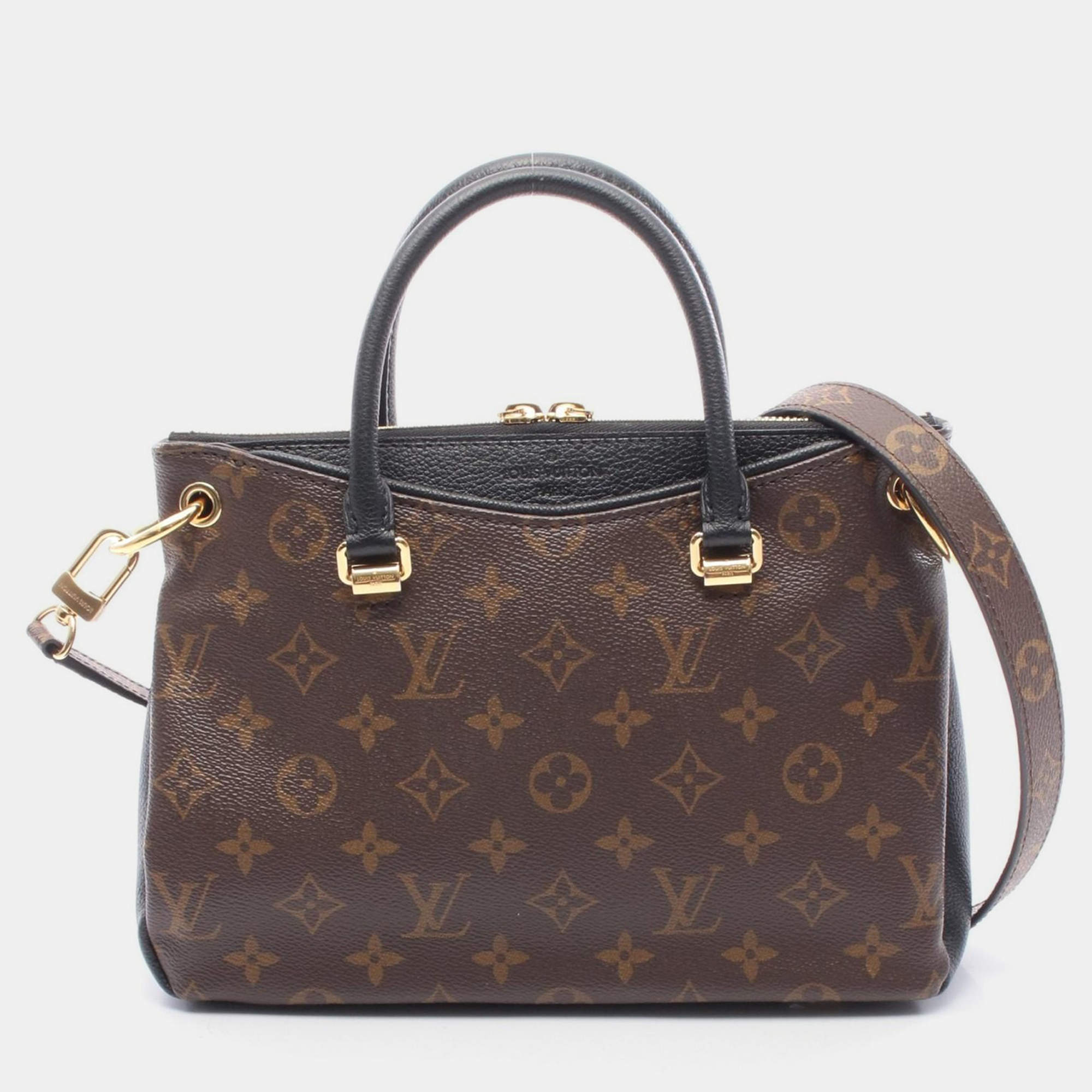 Pre Owned Louis Vuitton Pallas BB Brown Monogram Canvas Handbag