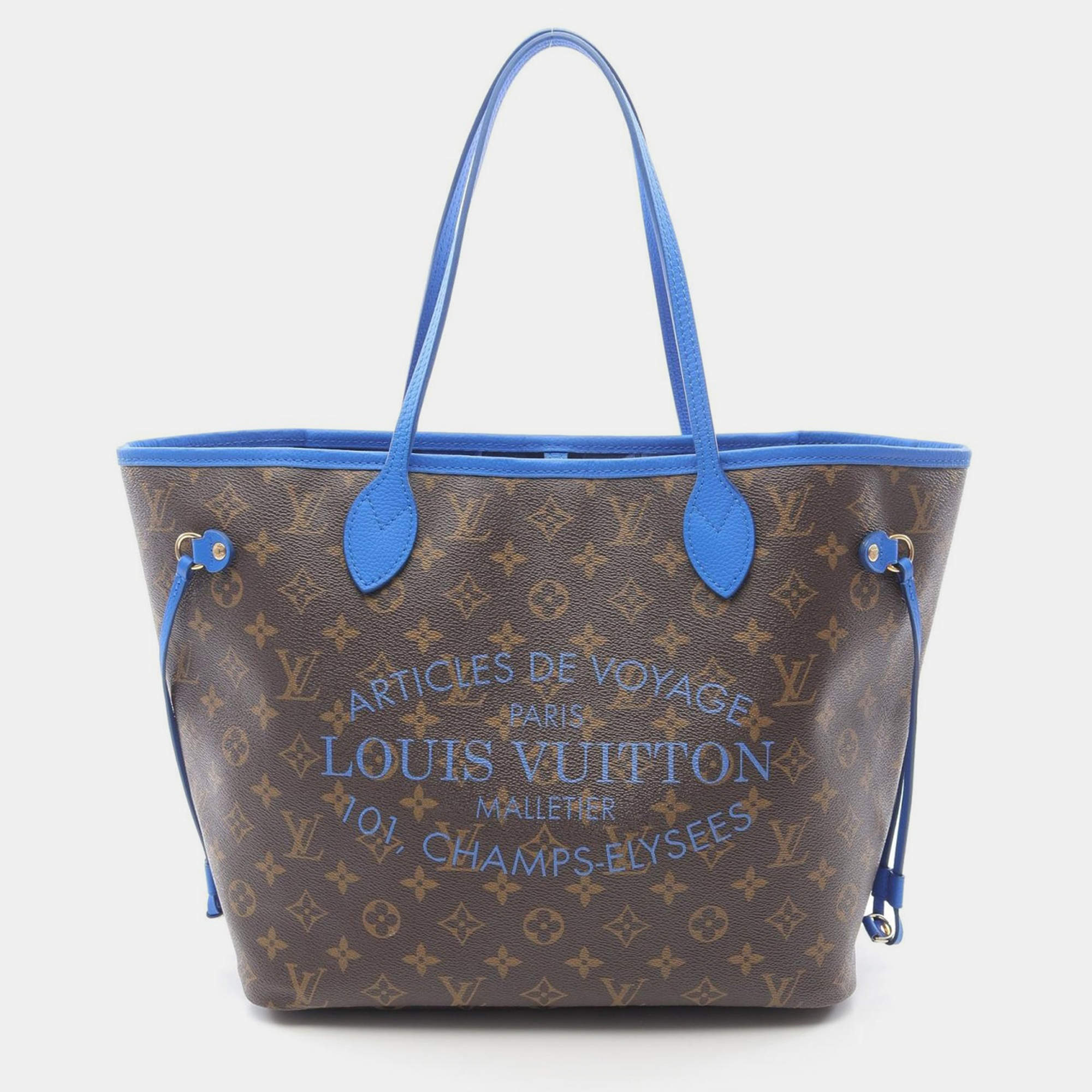 Pre Owned Louis Vuitton Neverfull MM Brown Monogram Canvas Tote Bag