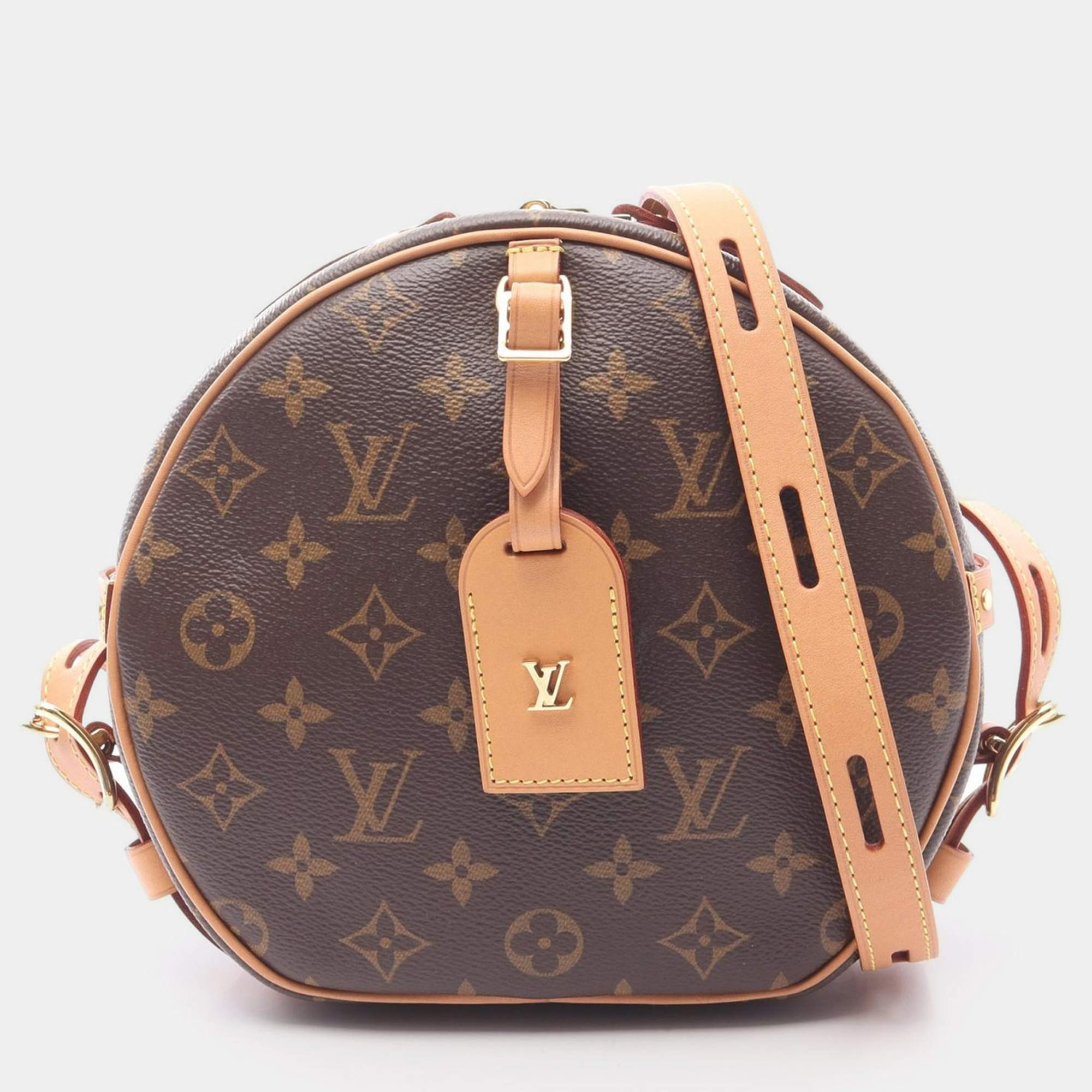 Pre Owned Louis Vuitton Boite Chapeau Souple MM Brown Monogram Canvas Shoulder Bag