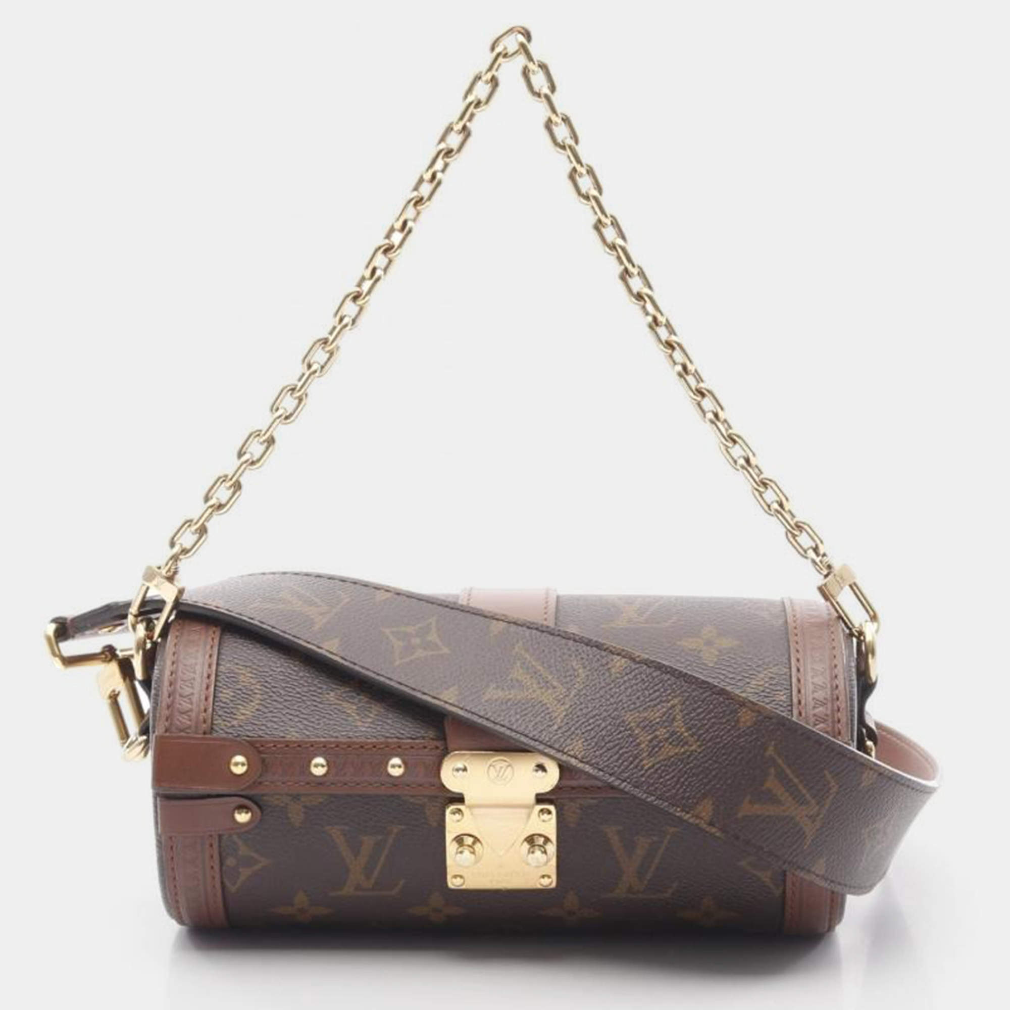 Pre Owned Louis Vuitton Papillon Trunk Monogram Brown Shoulder Bag