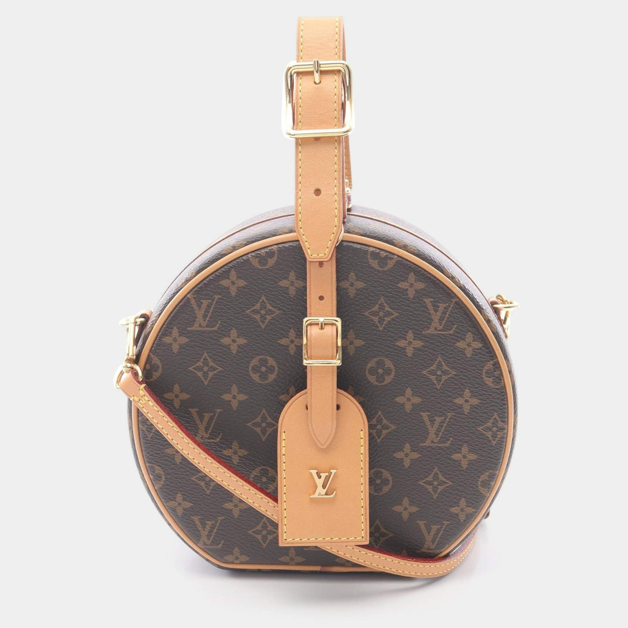 Pre Owned Louis Vuitton Petit Boîte Chapeau Brown Monogram Canvas Shoulder Bag
