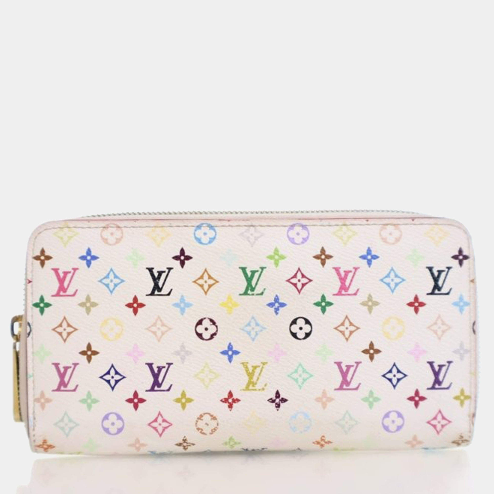 Pre Owned Louis Vuitton Zippy Monogram Multicolor Canvas Wallet