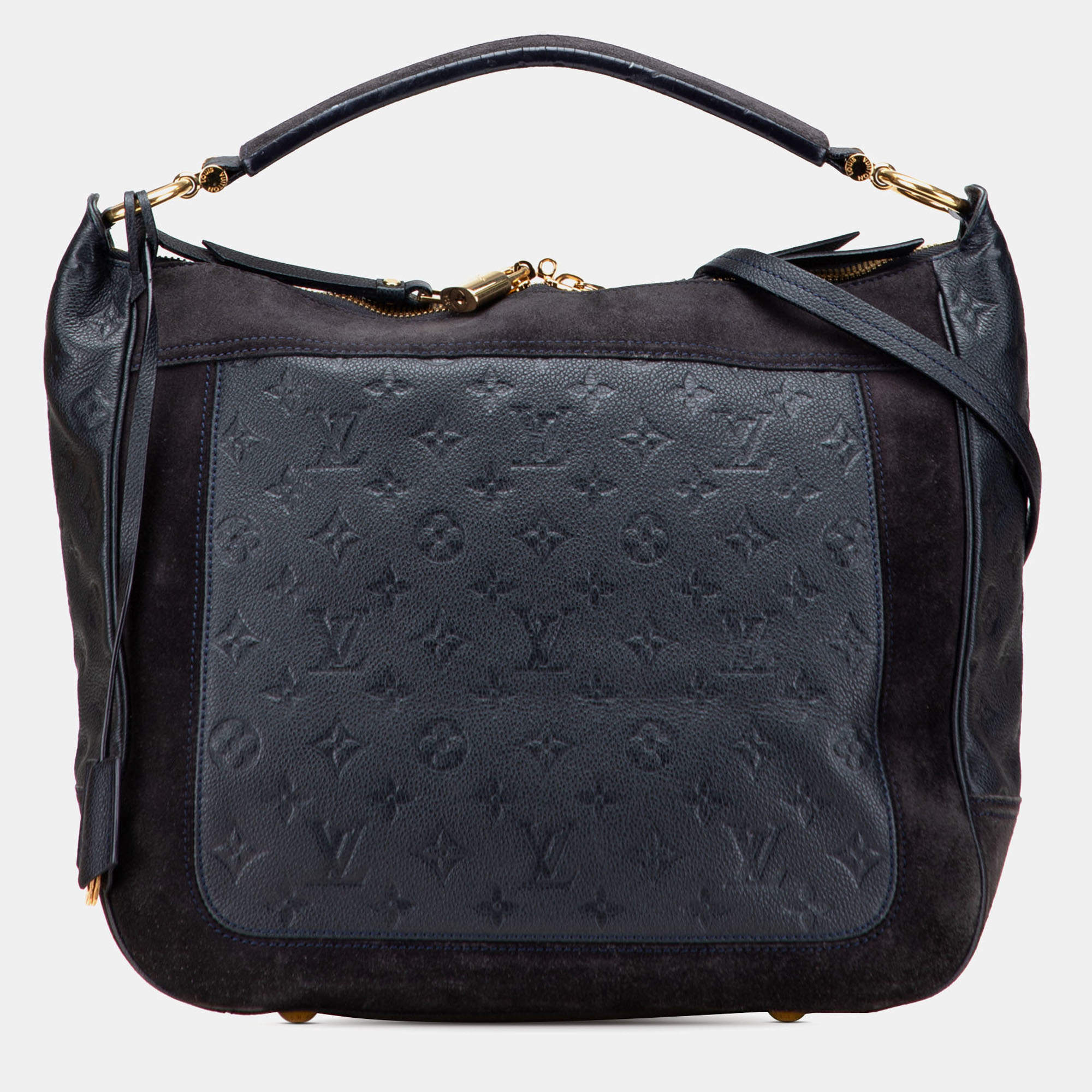 Pre Owned Louis Vuitton Navy Blue Monogram Empreinte Audacieuse MM