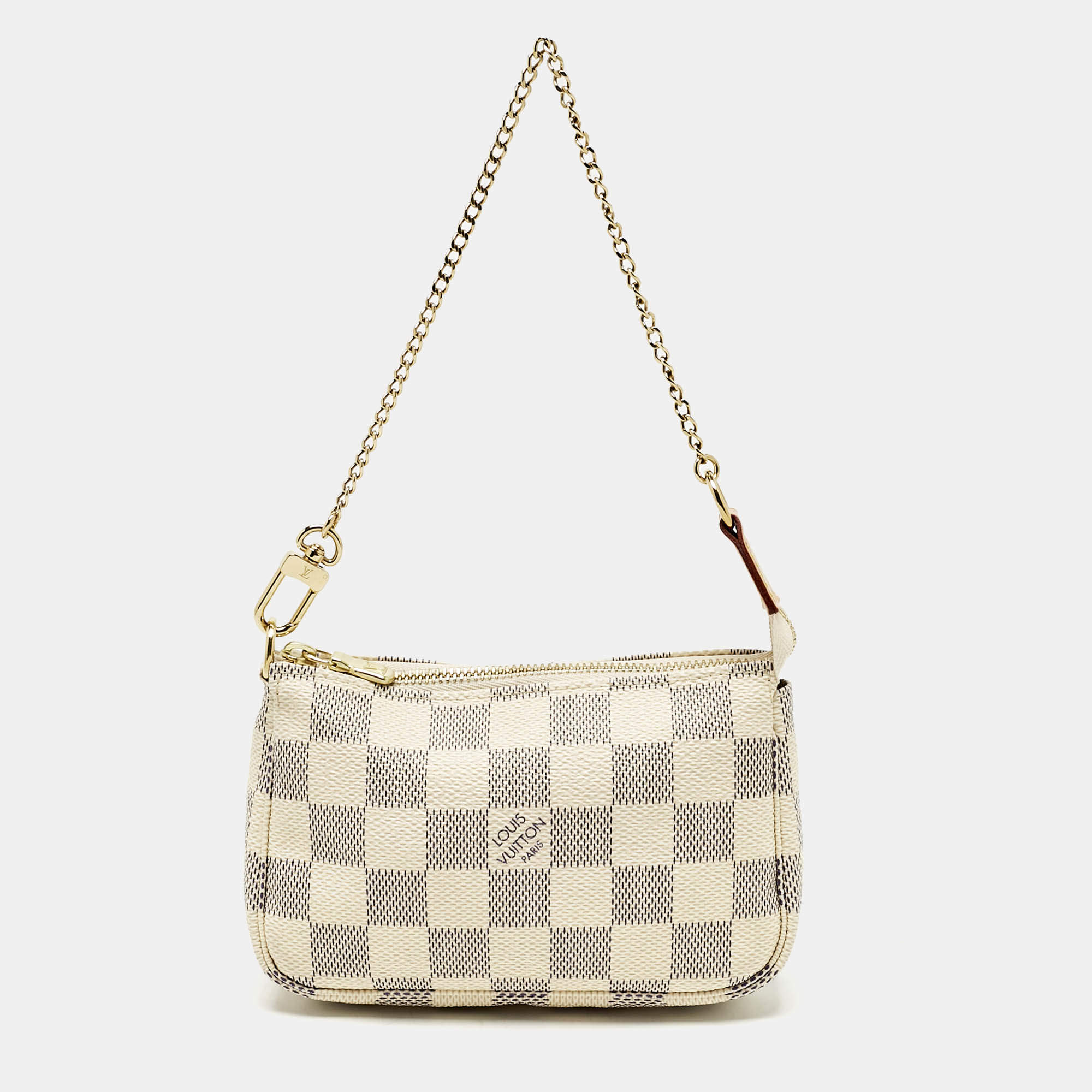 Pre Owned Louis Vuitton Damier Azur Canvas Mini Pochette Accessoires